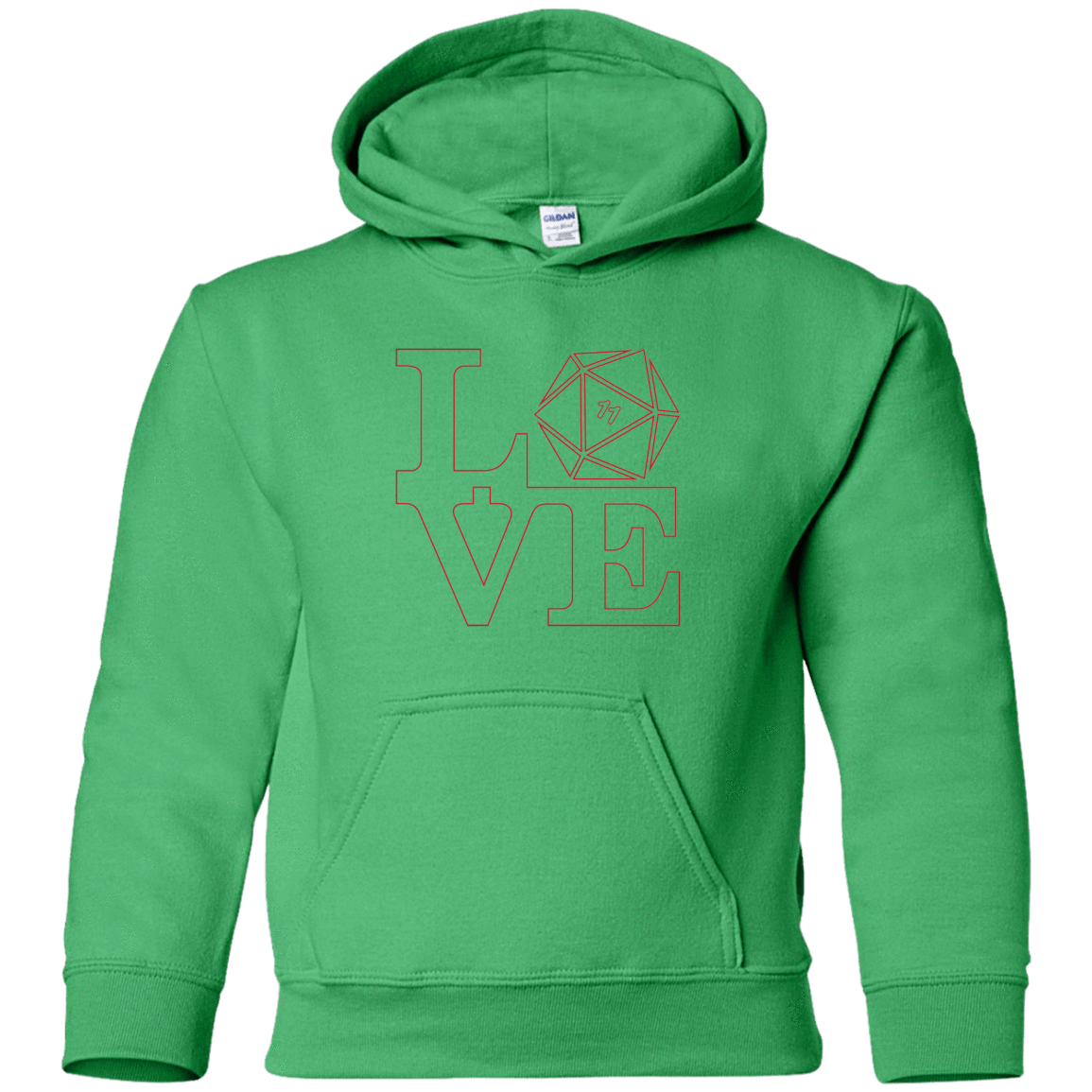 Sweatshirts Irish Green / YS Love 11 Youth Hoodie