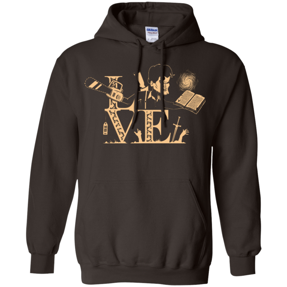 Sweatshirts Dark Chocolate / Small Love Ash Pullover Hoodie