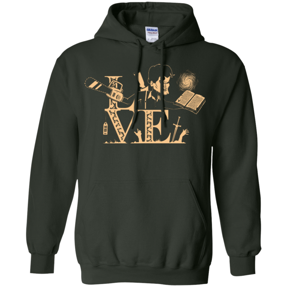 Sweatshirts Forest Green / Small Love Ash Pullover Hoodie