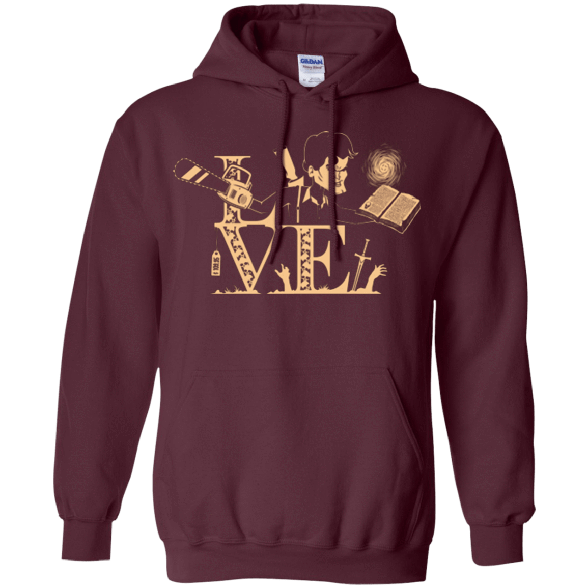 Sweatshirts Maroon / Small Love Ash Pullover Hoodie