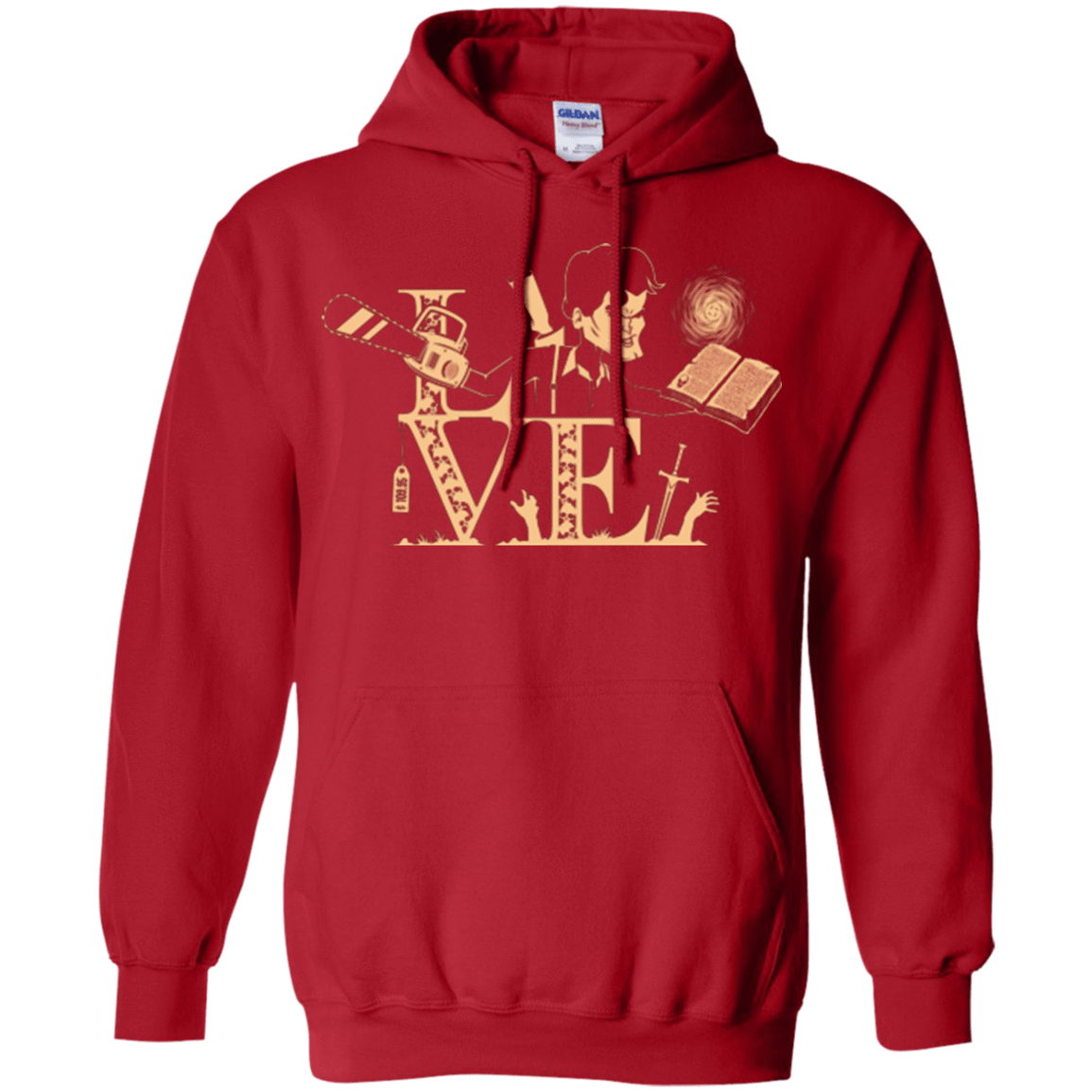 Sweatshirts Red / Small Love Ash Pullover Hoodie