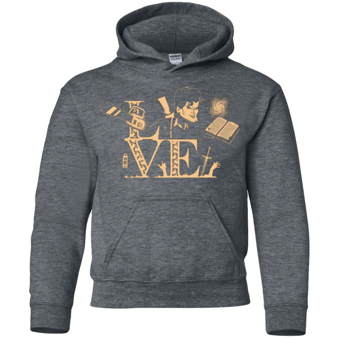 Sweatshirts Dark Heather / YS Love Ash Youth Hoodie