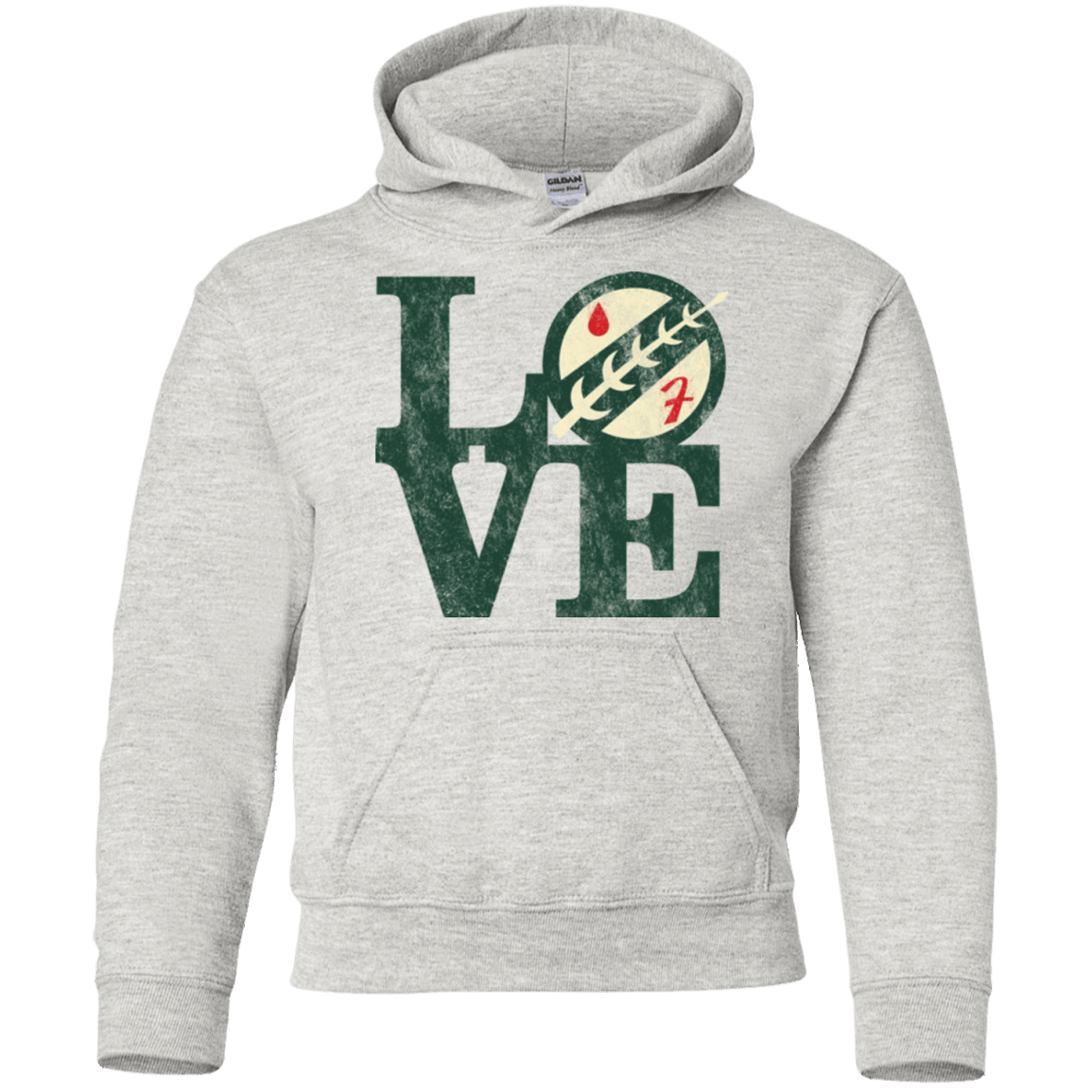 Sweatshirts Ash / YS LOVE Boba Youth Hoodie