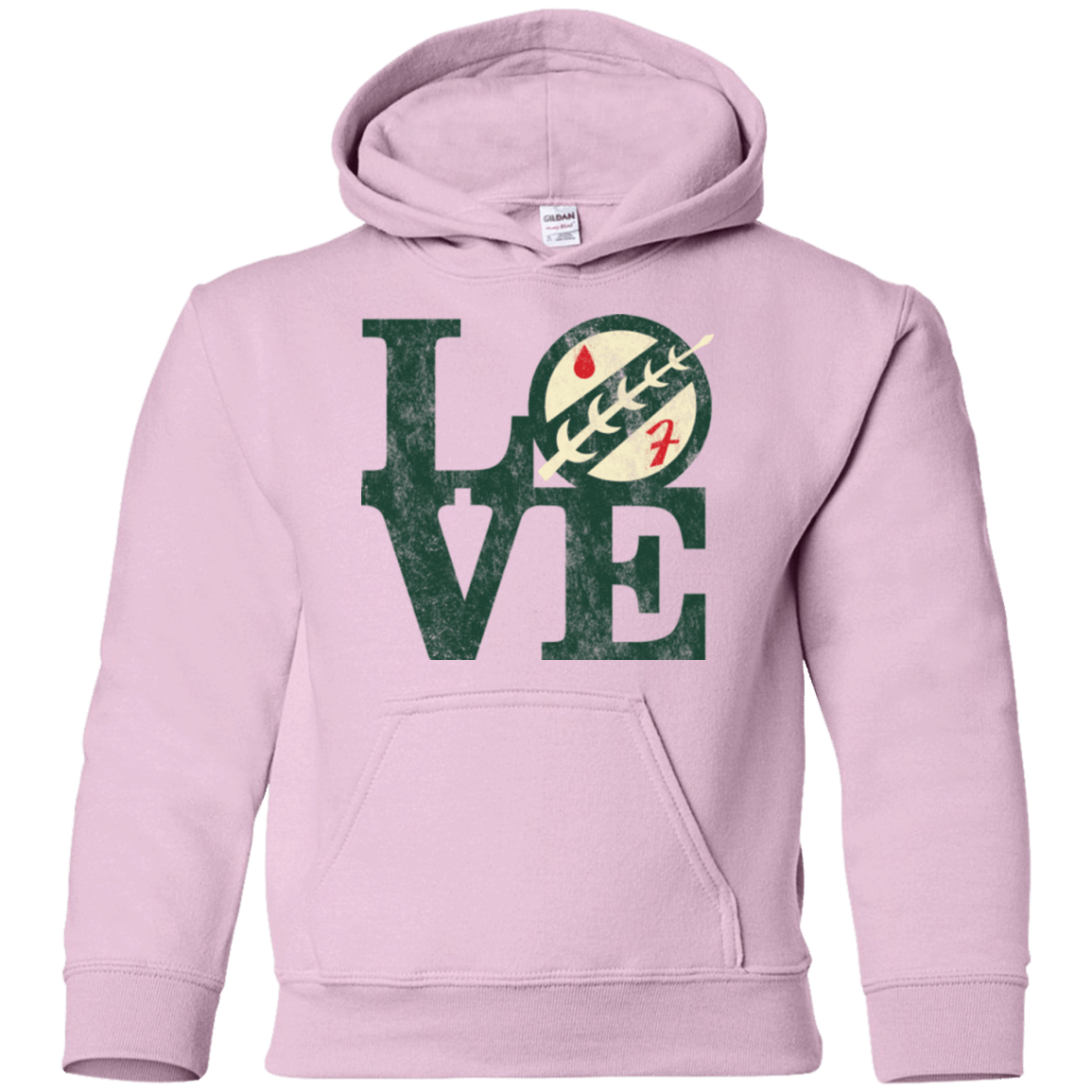 Sweatshirts Light Pink / YS LOVE Boba Youth Hoodie