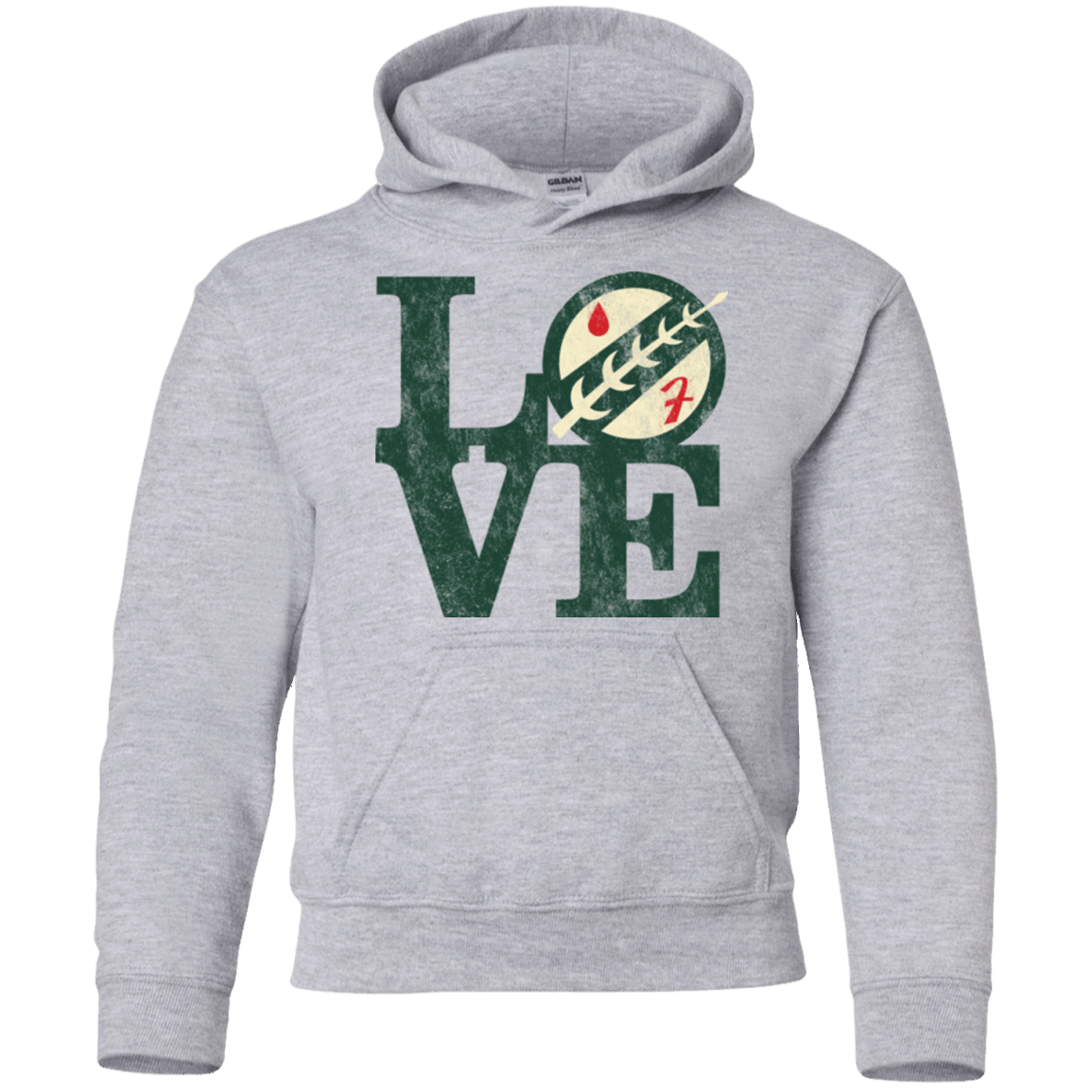 Sweatshirts Sport Grey / YS LOVE Boba Youth Hoodie