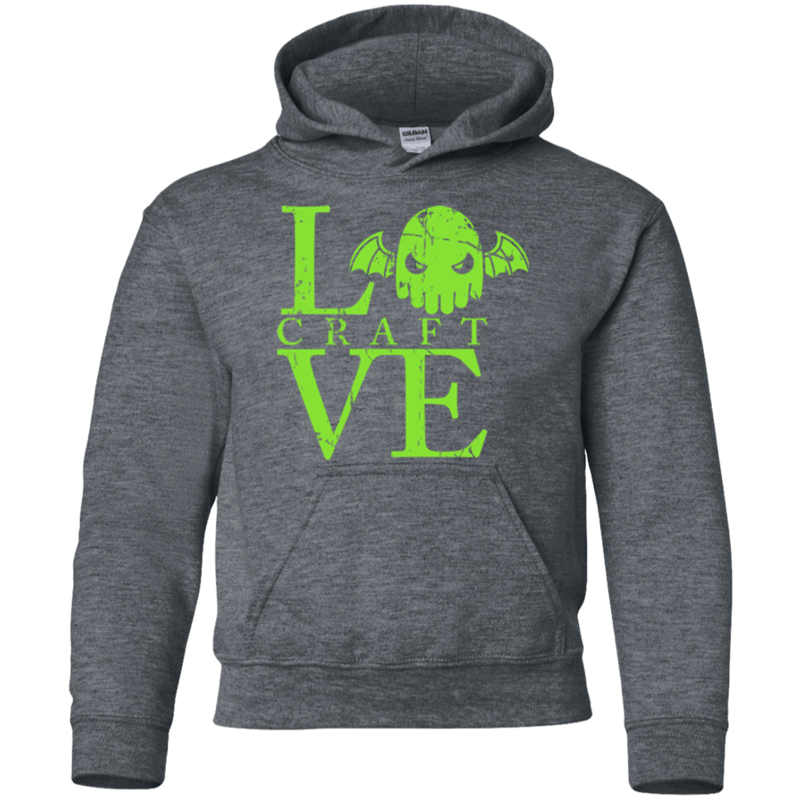 Sweatshirts Dark Heather / YS Love craft Youth Hoodie