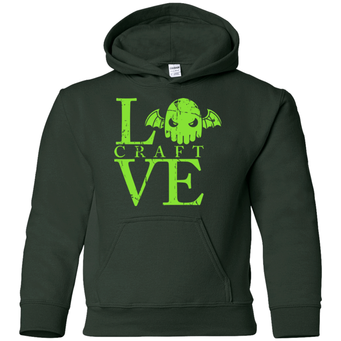 Sweatshirts Forest Green / YS Love craft Youth Hoodie