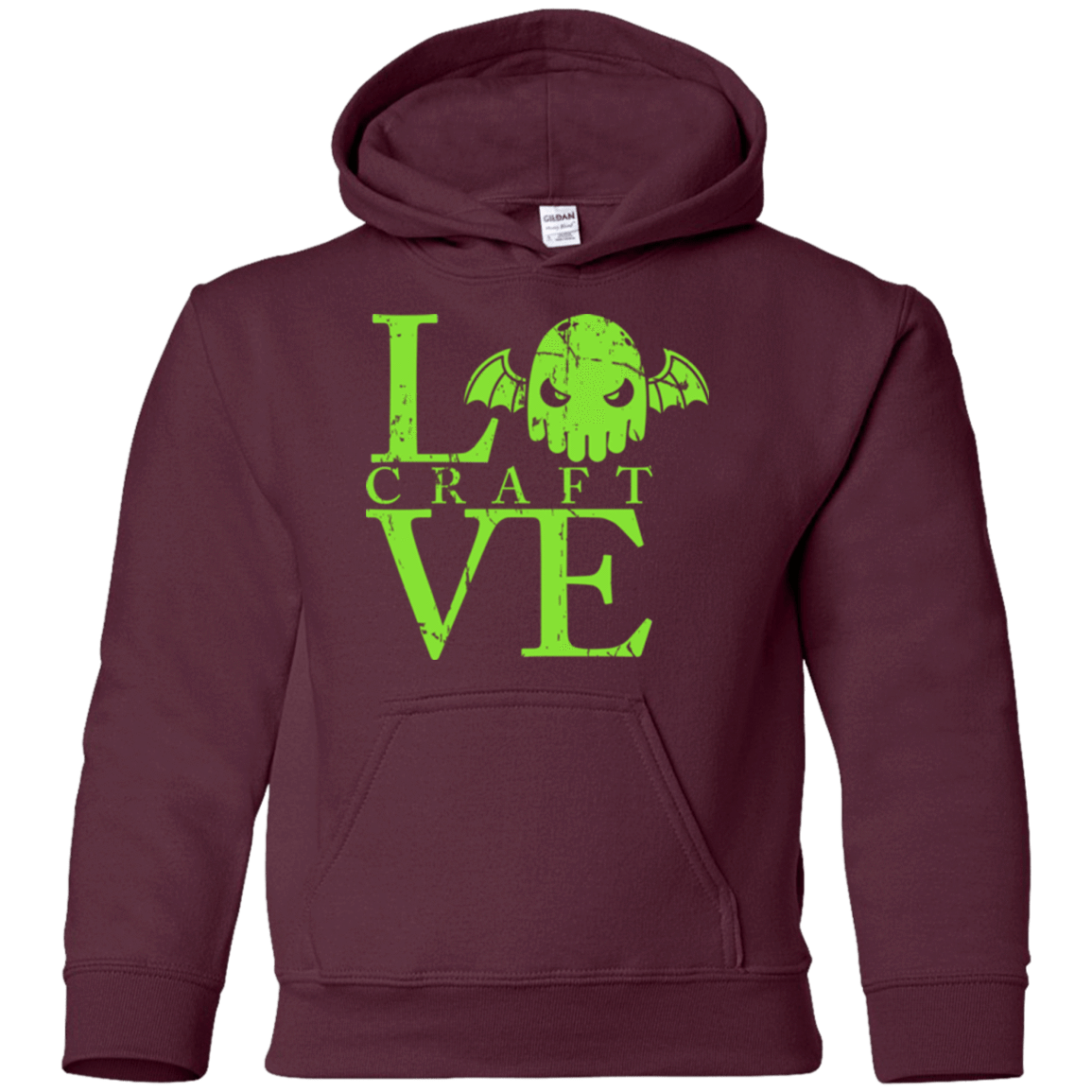 Sweatshirts Maroon / YS Love craft Youth Hoodie