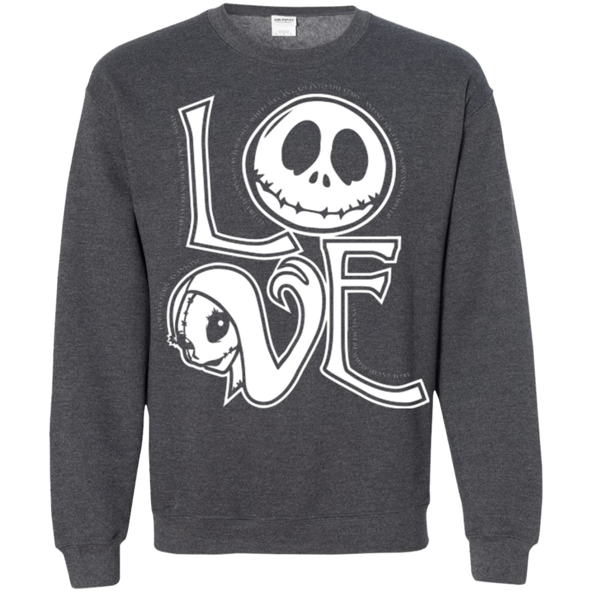 Sweatshirts Dark Heather / Small Love Crewneck Sweatshirt