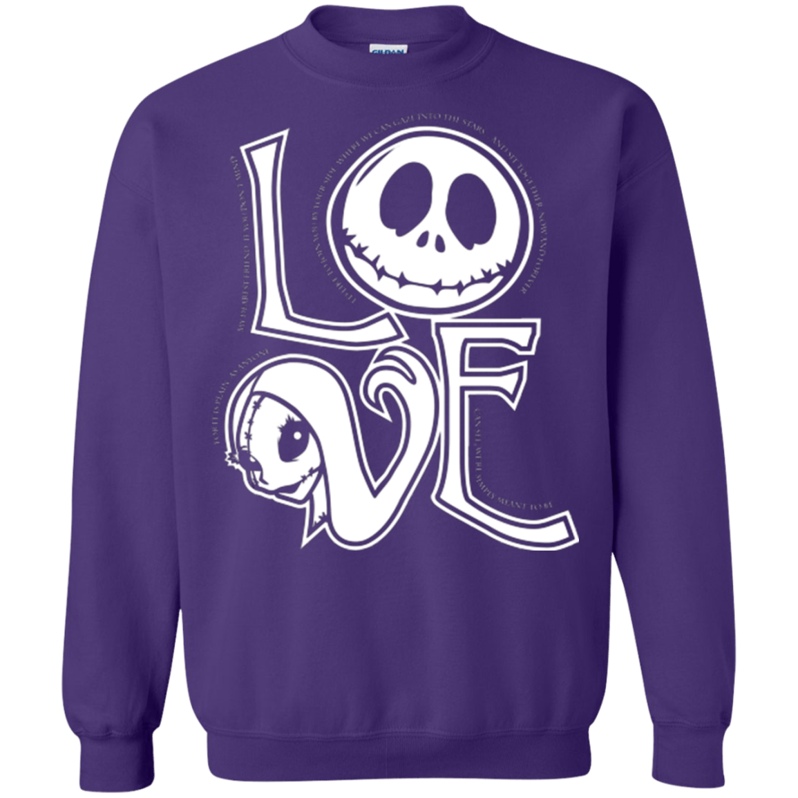 Sweatshirts Purple / Small Love Crewneck Sweatshirt