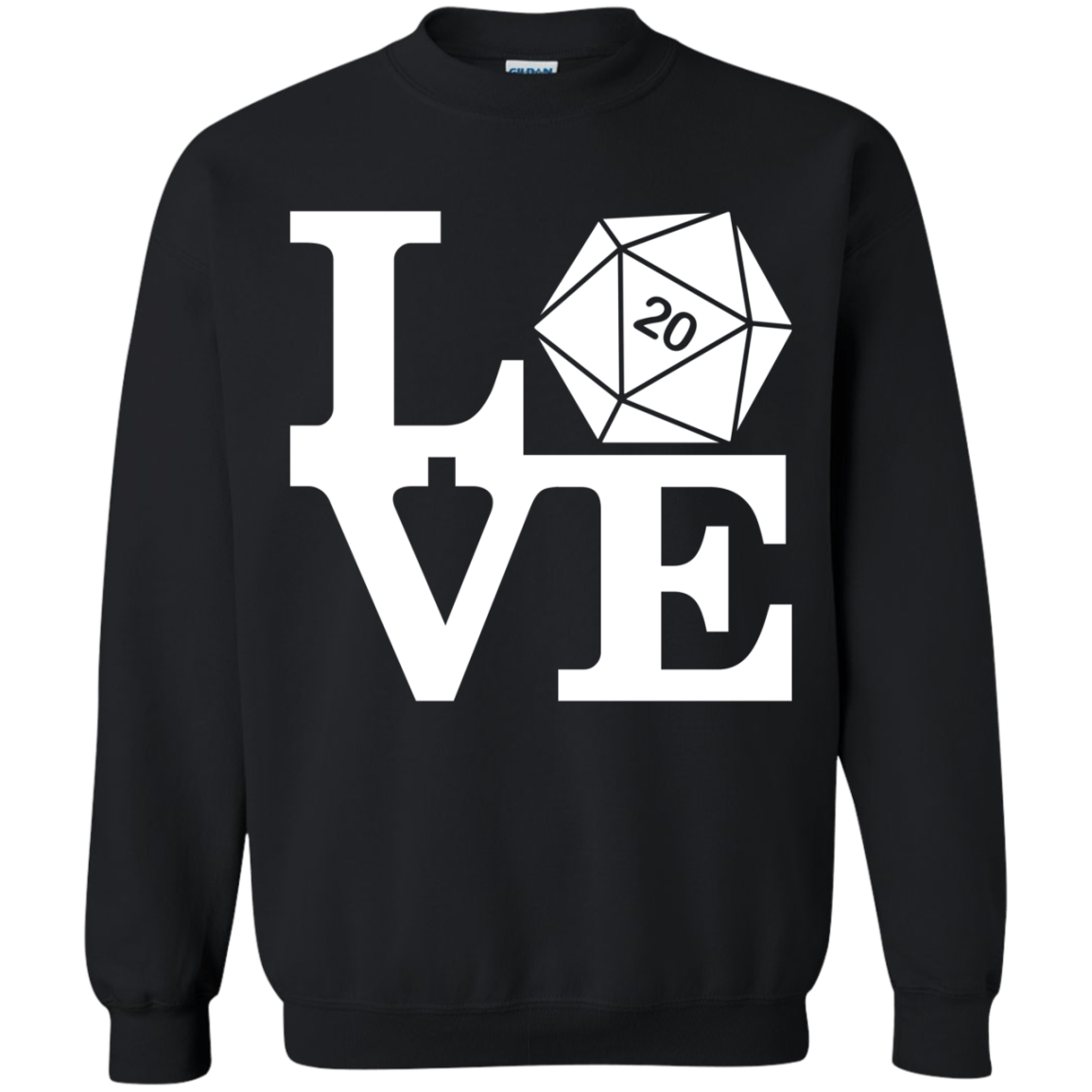 Sweatshirts Black / Small Love D20 Crewneck Sweatshirt