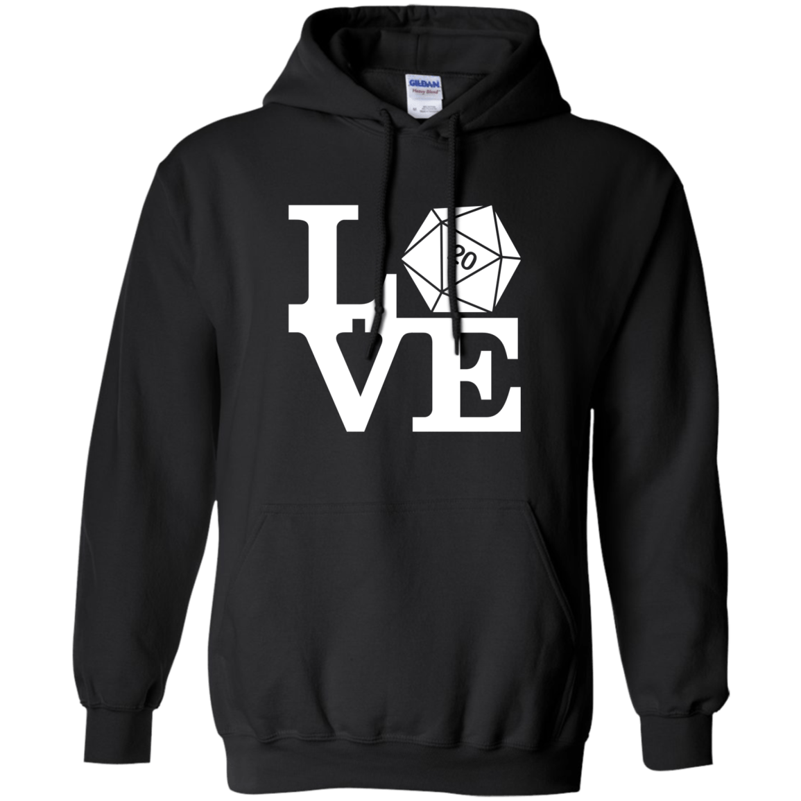 Sweatshirts Black / Small Love D20 Pullover Hoodie