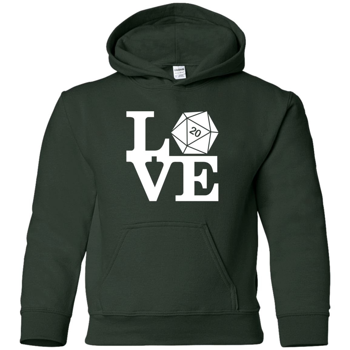 Sweatshirts Forest Green / YS Love D20 Youth Hoodie
