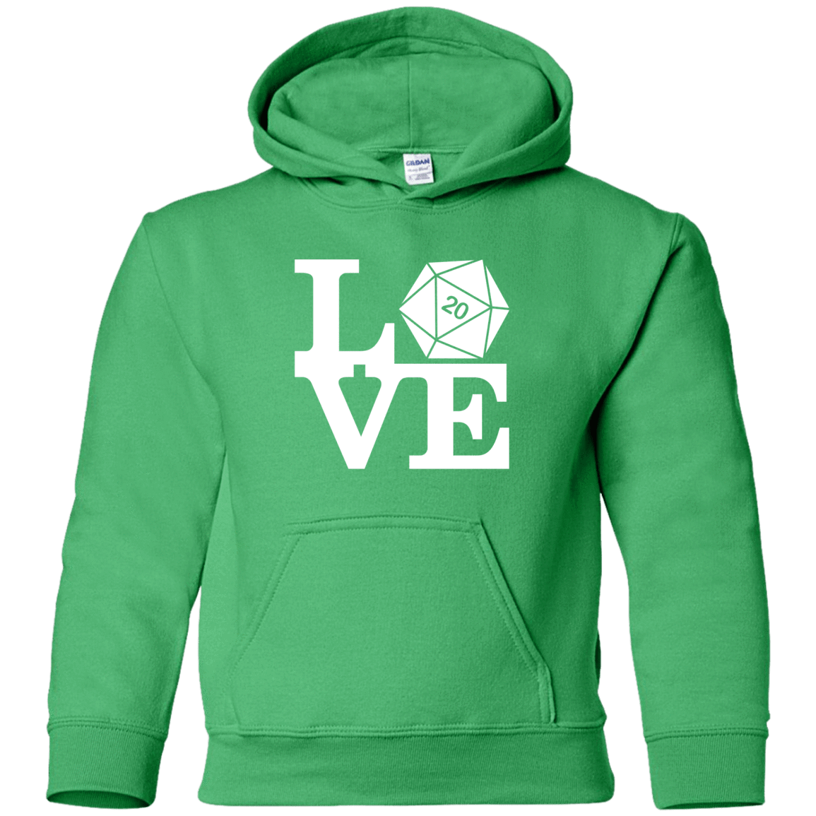 Sweatshirts Irish Green / YS Love D20 Youth Hoodie
