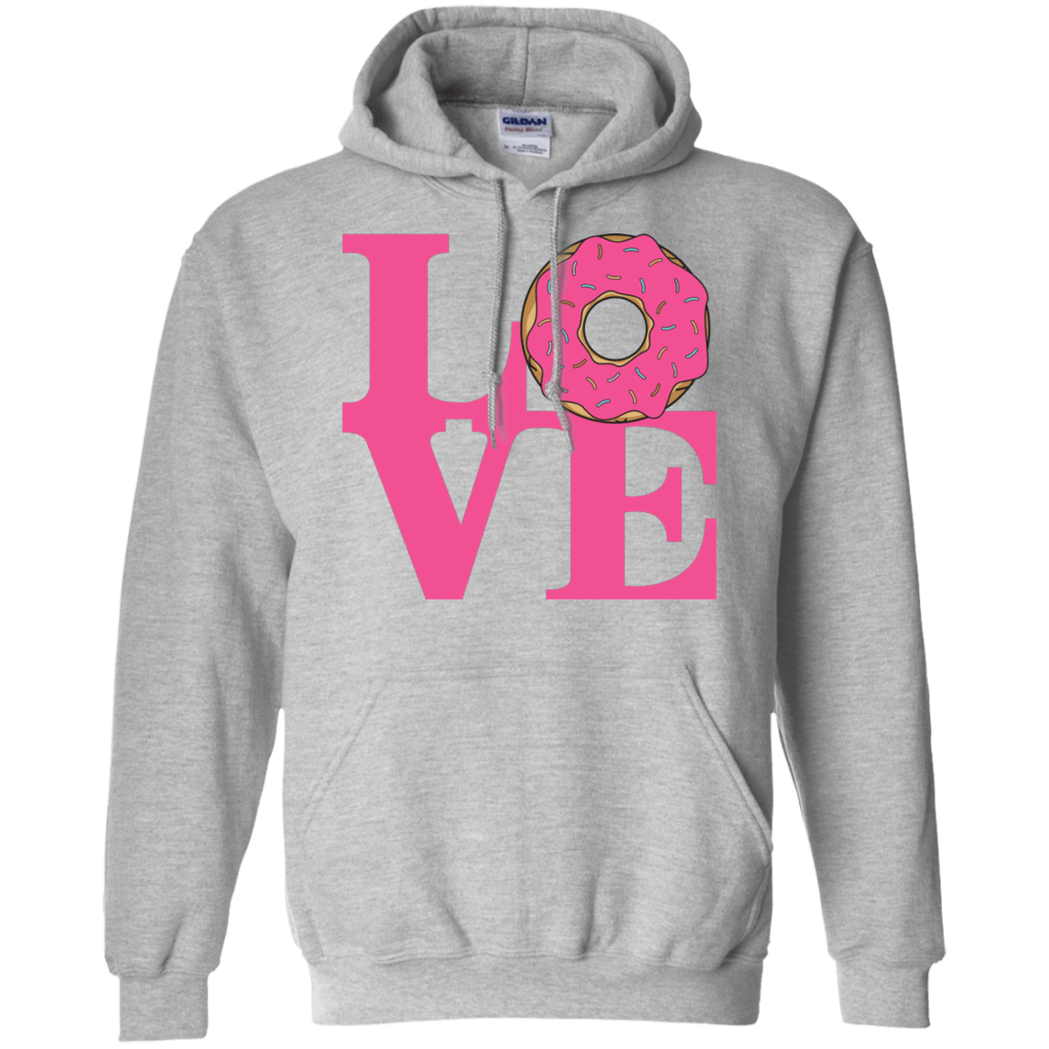 Sweatshirts Sport Grey / S Love Donut Pullover Hoodie