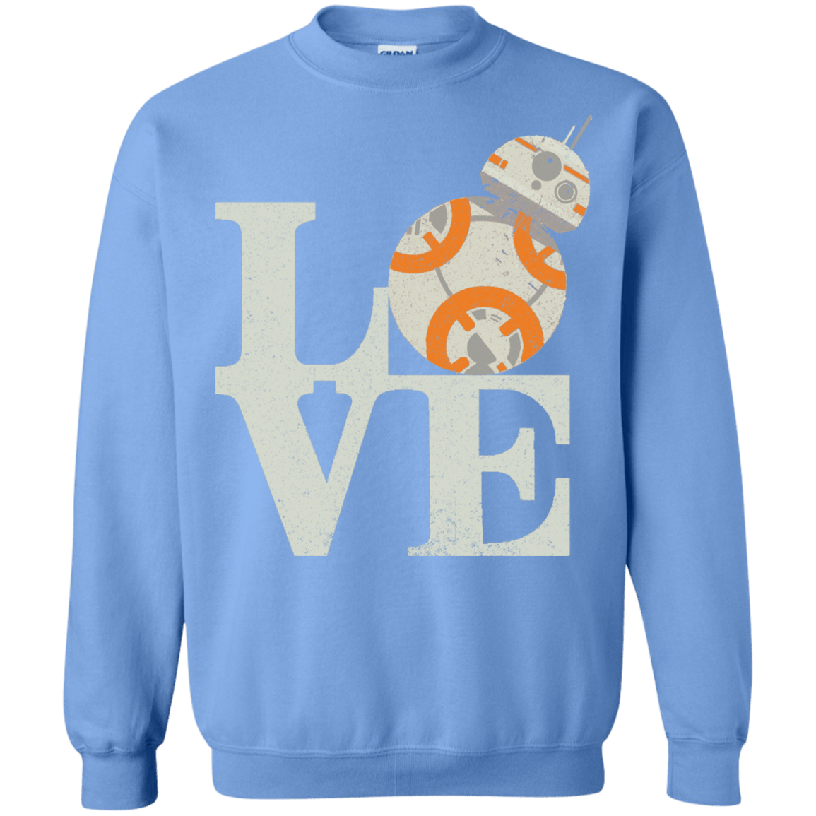 Sweatshirts Carolina Blue / Small Love Droids Crewneck Sweatshirt
