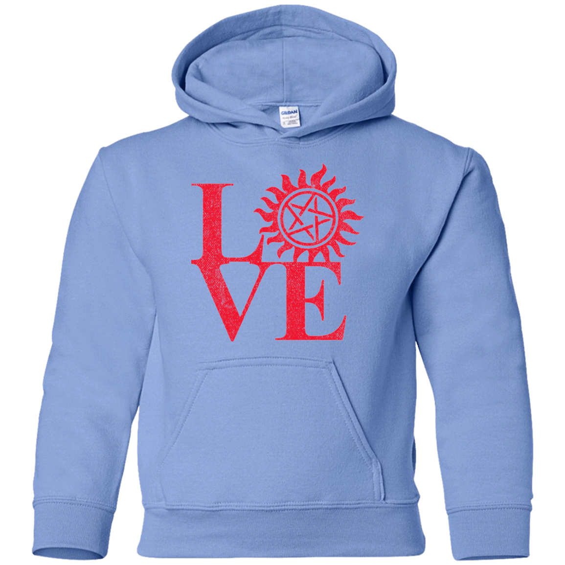 Sweatshirts Carolina Blue / YS Love Hunting Youth Hoodie