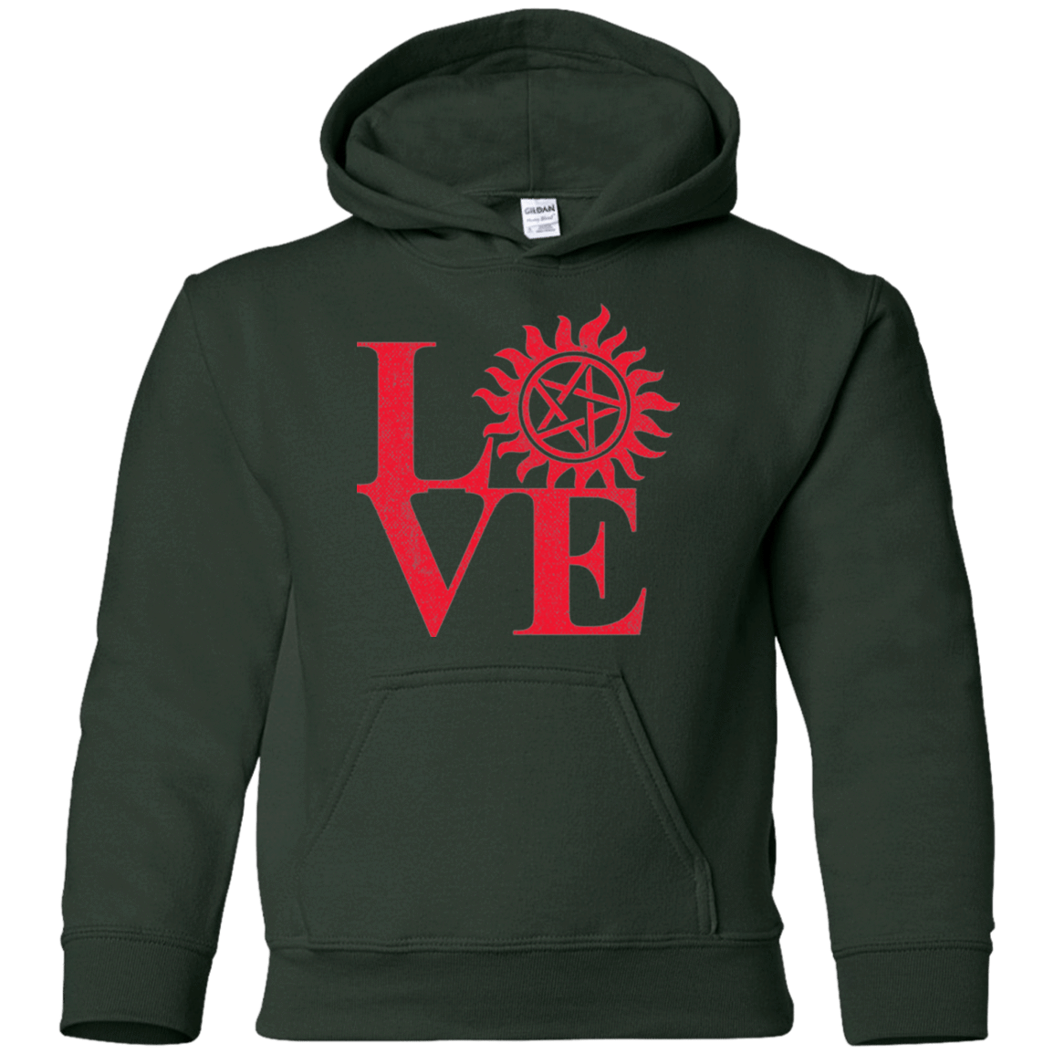 Sweatshirts Forest Green / YS Love Hunting Youth Hoodie