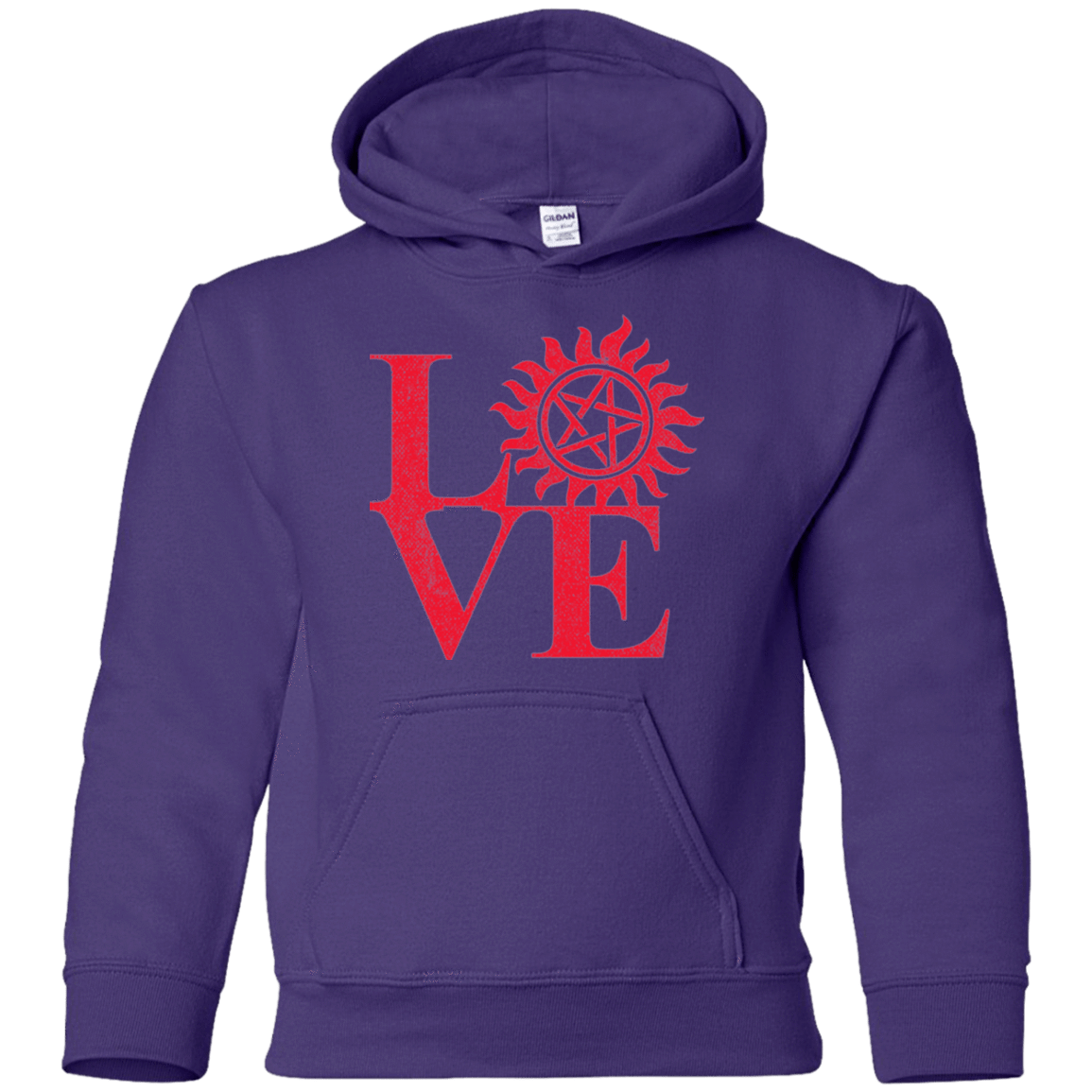 Sweatshirts Purple / YS Love Hunting Youth Hoodie