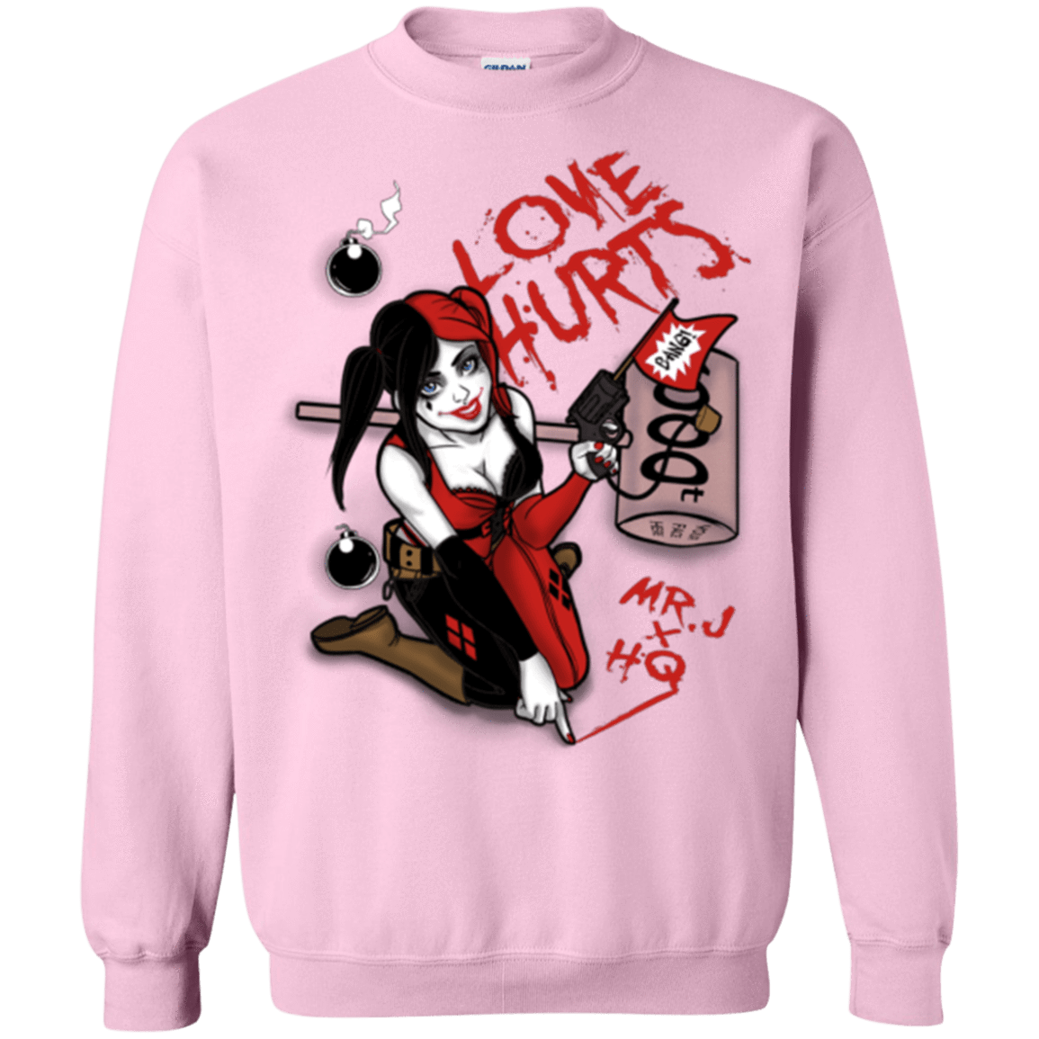 Sweatshirts Light Pink / Small Love Hurts Crewneck Sweatshirt
