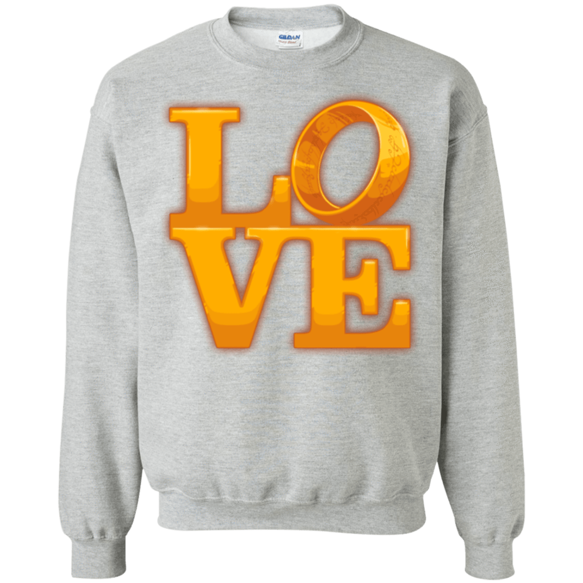 Sweatshirts Sport Grey / Small LOVE Lotr Ring Crewneck Sweatshirt