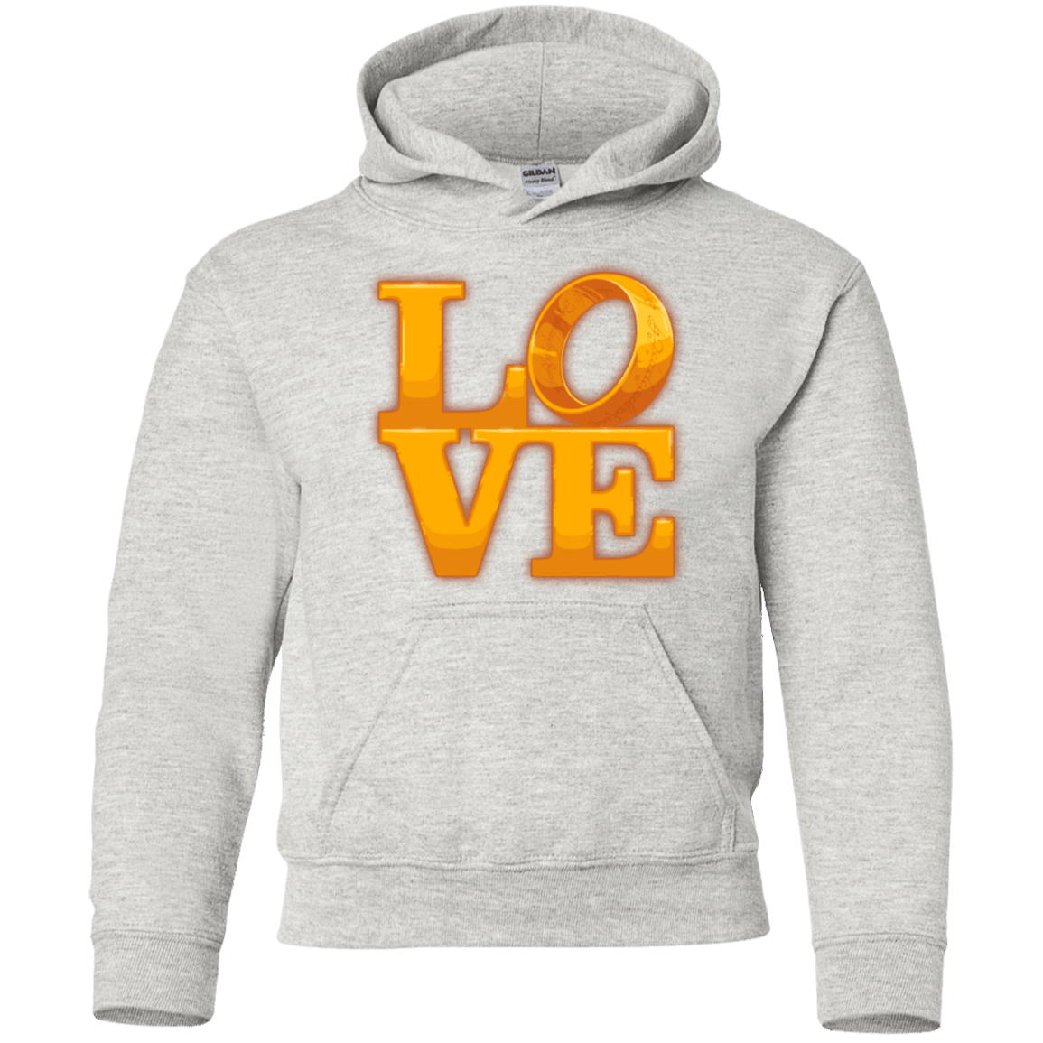 Sweatshirts Ash / YS LOVE Lotr Ring Youth Hoodie