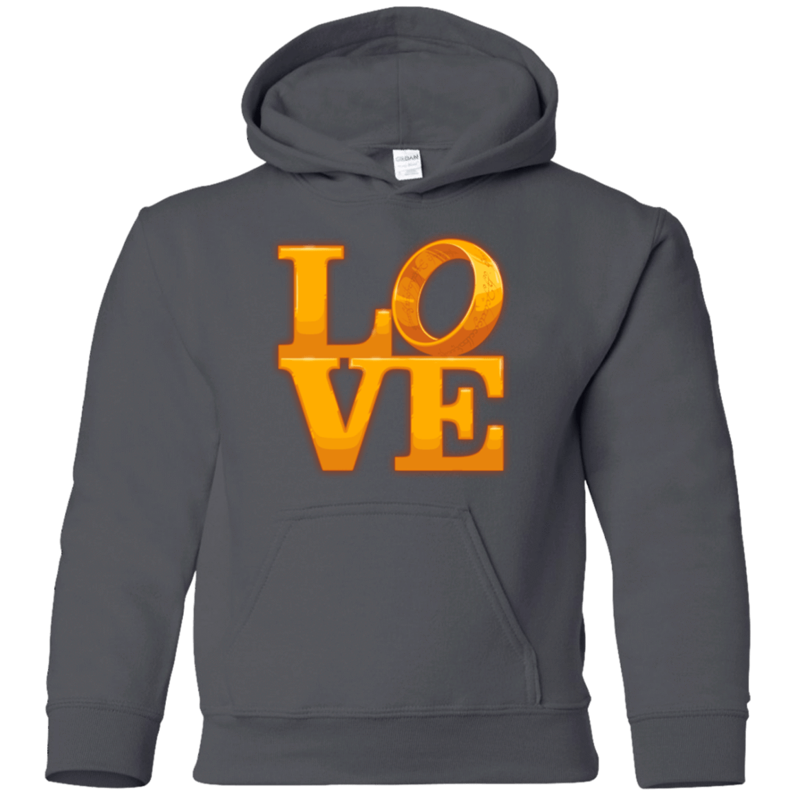 Sweatshirts Charcoal / YS LOVE Lotr Ring Youth Hoodie
