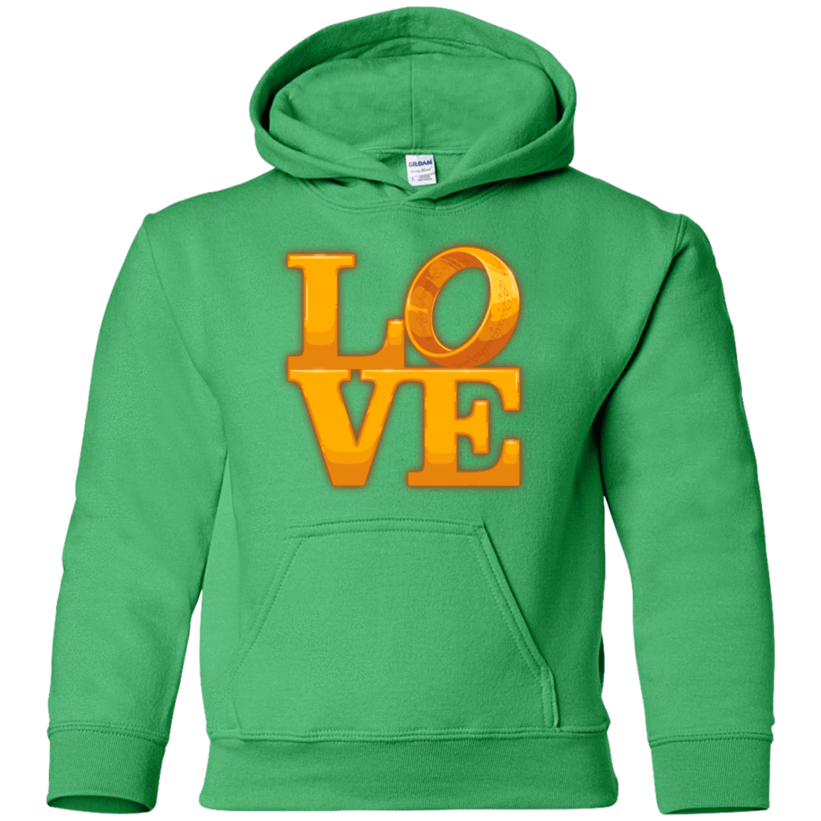 Sweatshirts Irish Green / YS LOVE Lotr Ring Youth Hoodie
