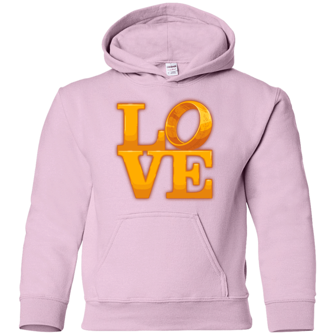Sweatshirts Light Pink / YS LOVE Lotr Ring Youth Hoodie
