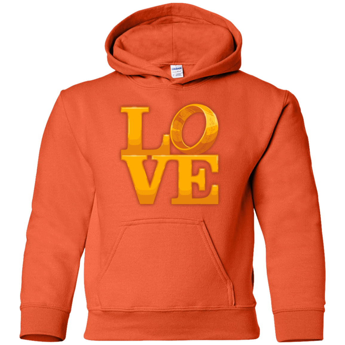 Sweatshirts Orange / YS LOVE Lotr Ring Youth Hoodie