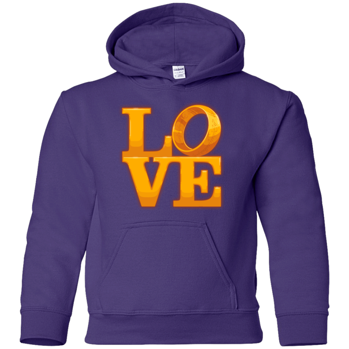 Sweatshirts Purple / YS LOVE Lotr Ring Youth Hoodie