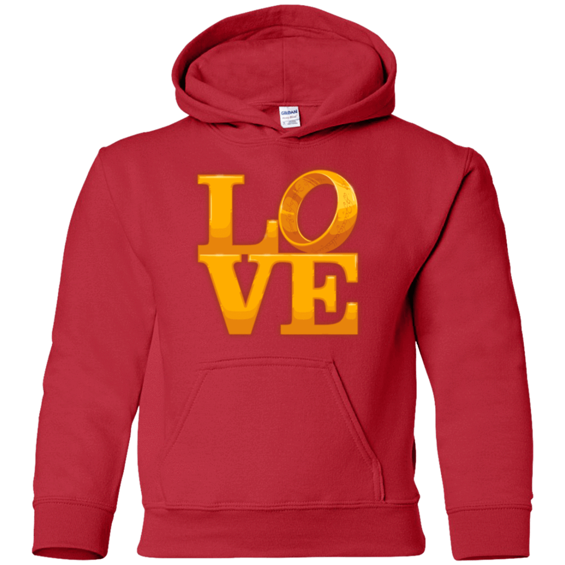 Sweatshirts Red / YS LOVE Lotr Ring Youth Hoodie
