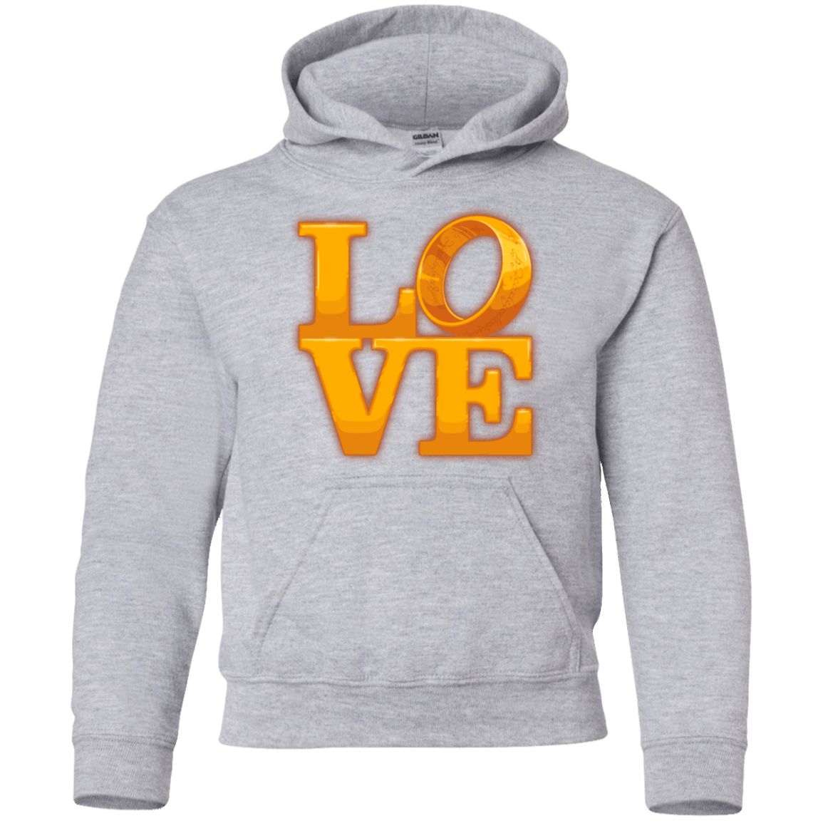 Sweatshirts Sport Grey / YS LOVE Lotr Ring Youth Hoodie