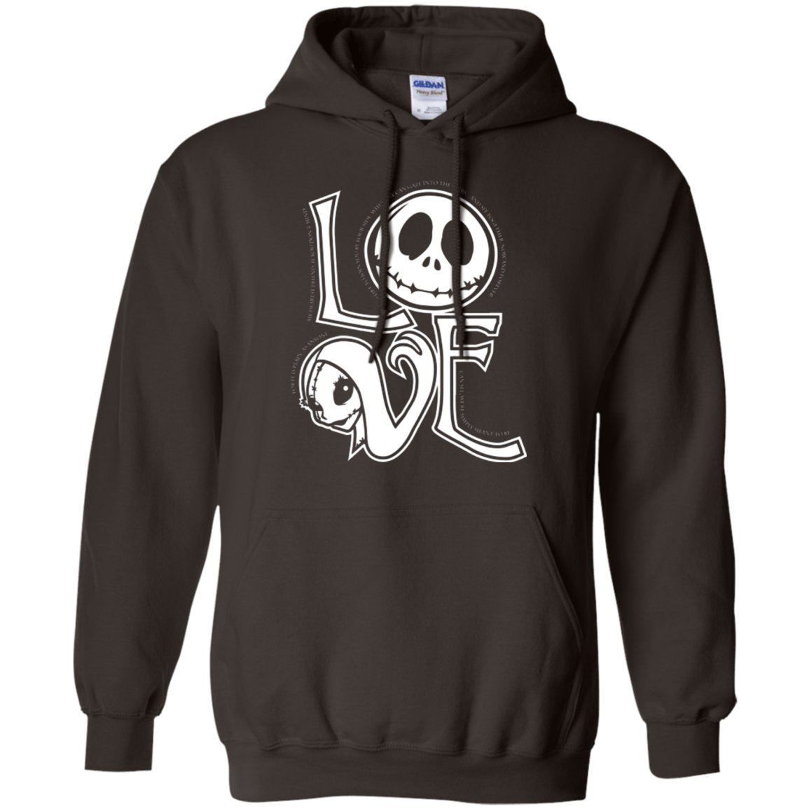 Sweatshirts Dark Chocolate / Small Love Pullover Hoodie