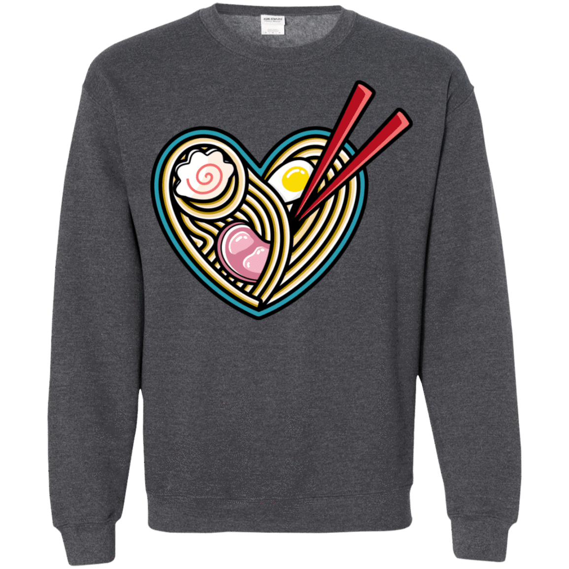 Sweatshirts Dark Heather / S Love Ramen Crewneck Sweatshirt