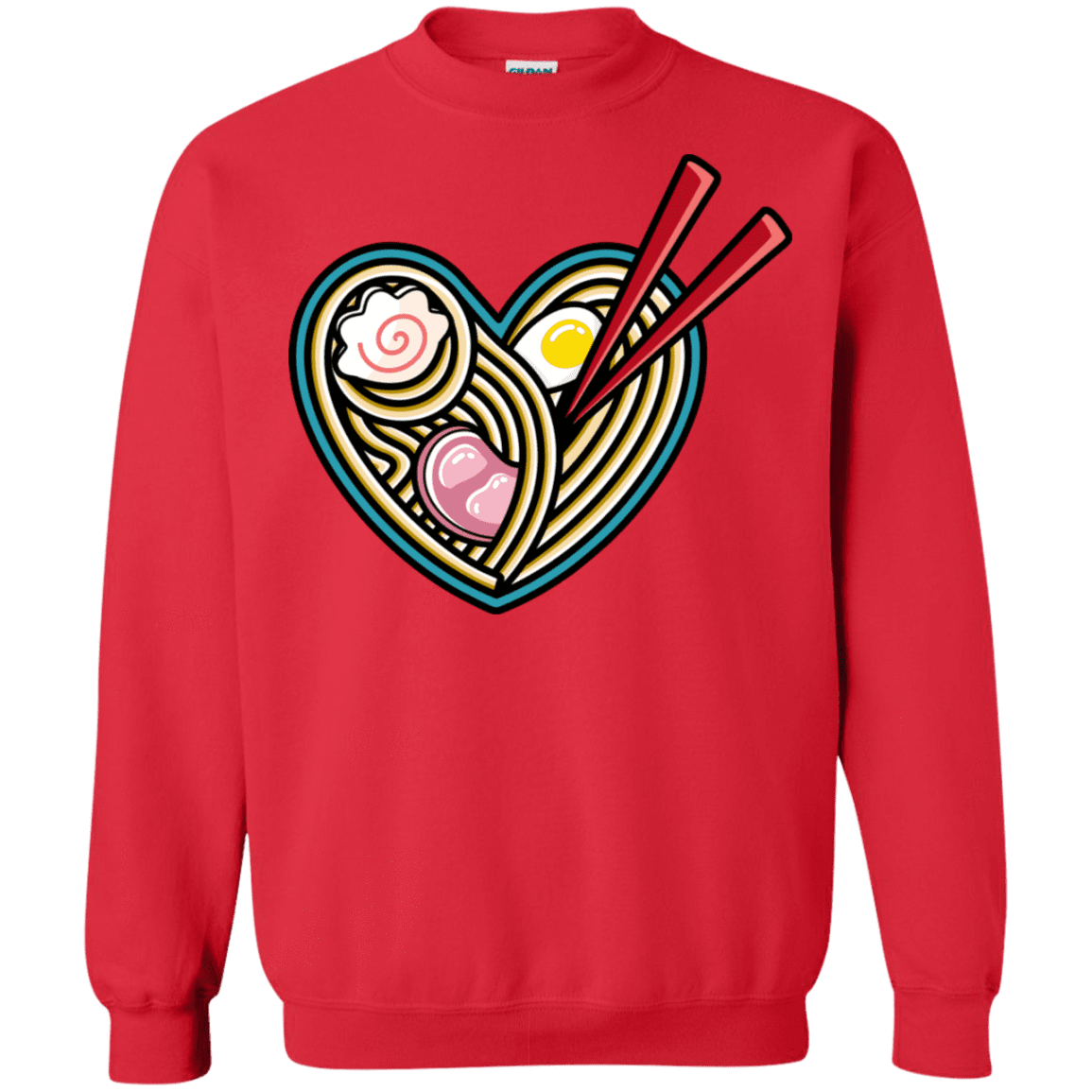 Sweatshirts Red / S Love Ramen Crewneck Sweatshirt