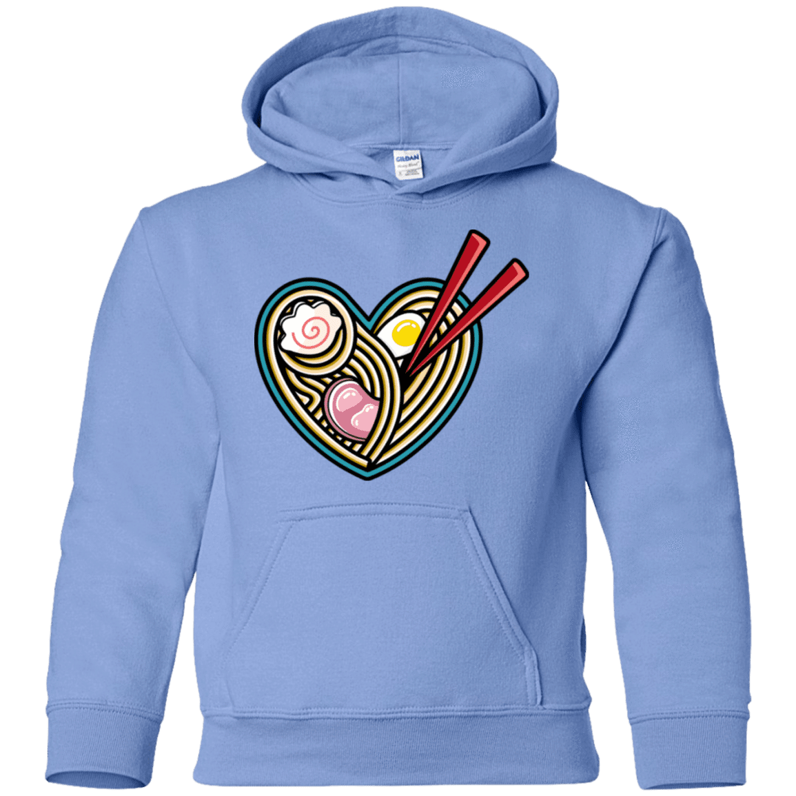Sweatshirts Carolina Blue / YS Love Ramen Youth Hoodie