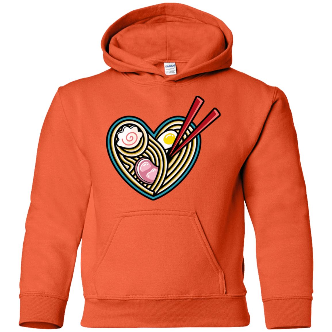 Sweatshirts Orange / YS Love Ramen Youth Hoodie