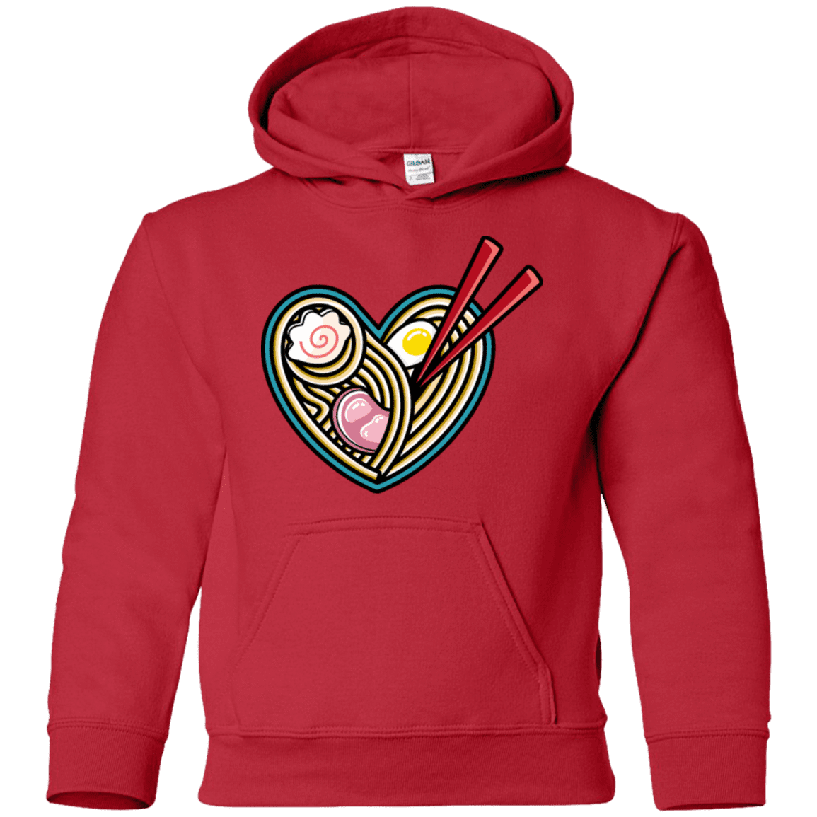 Sweatshirts Red / YS Love Ramen Youth Hoodie