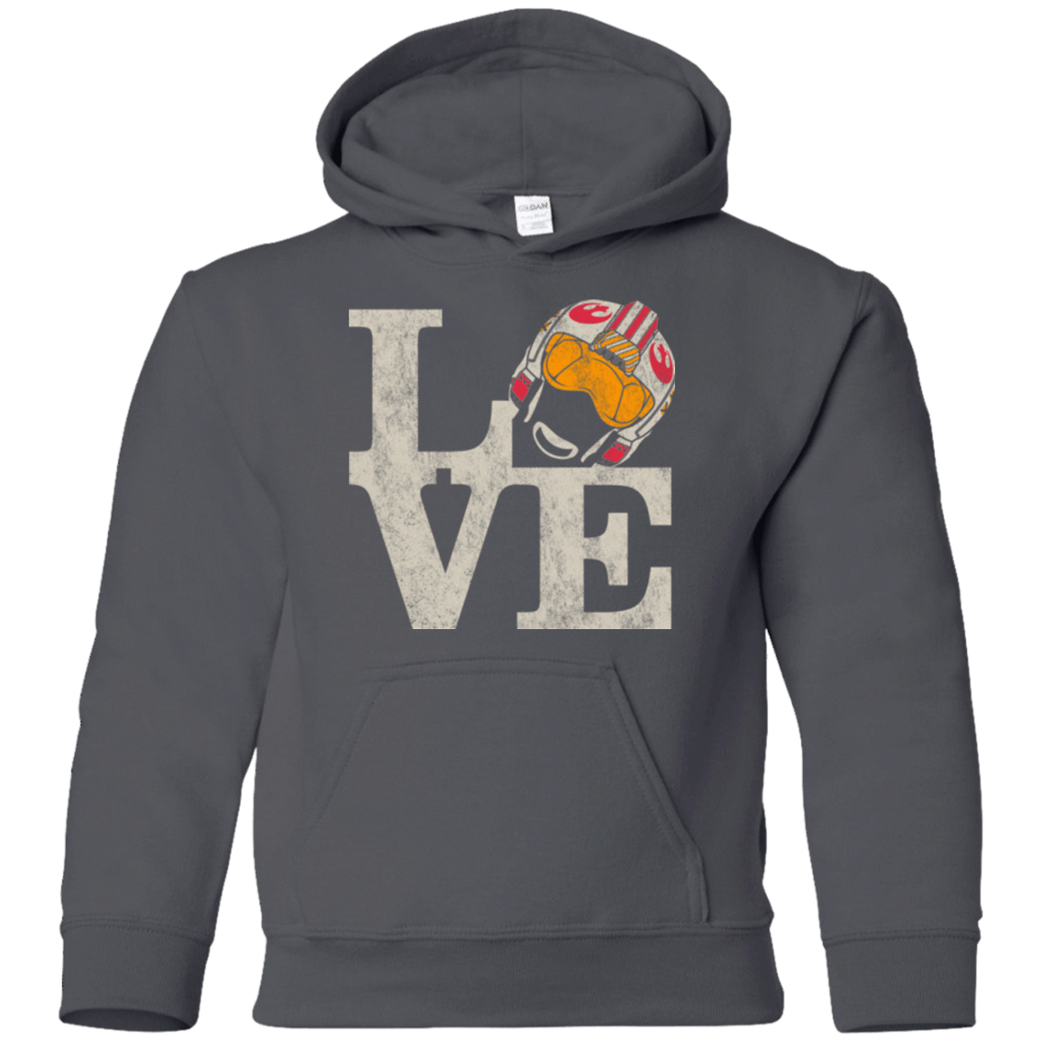 Sweatshirts Charcoal / YS LOVE Rebel Pilot Youth Hoodie