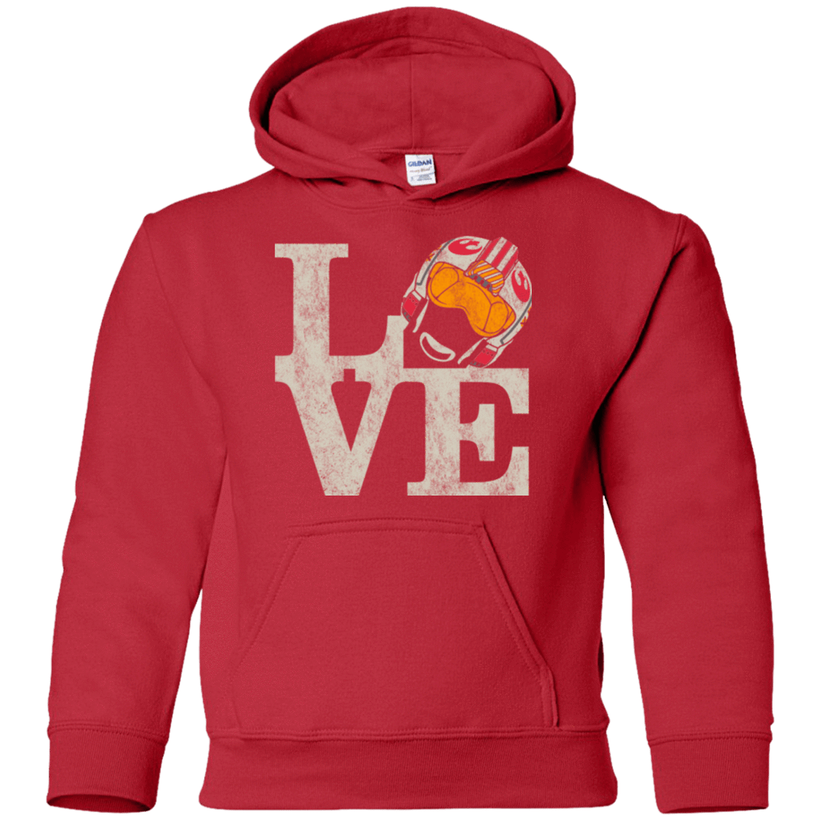 Sweatshirts Red / YS LOVE Rebel Pilot Youth Hoodie