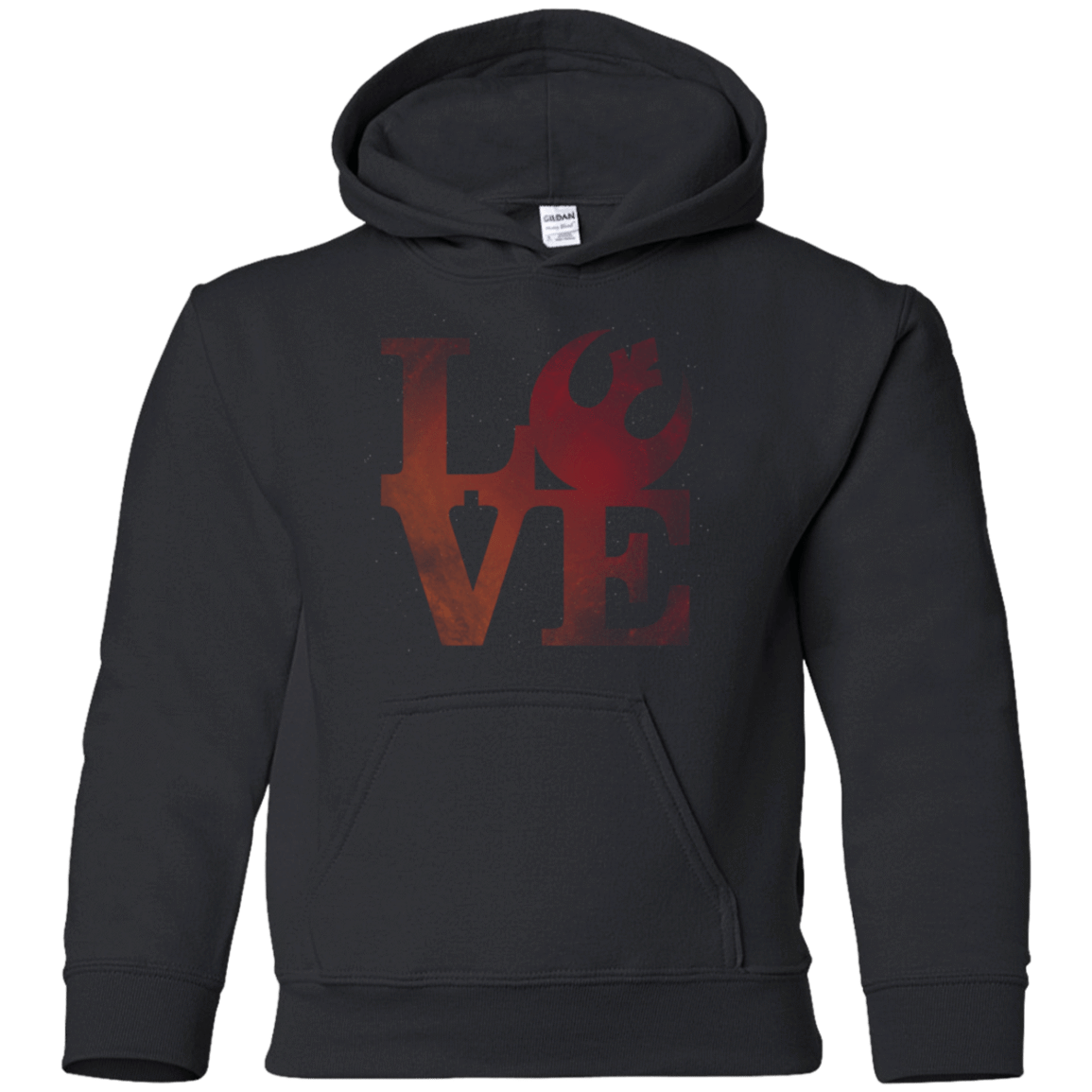 Sweatshirts Black / YS LOVE Rebel Youth Hoodie