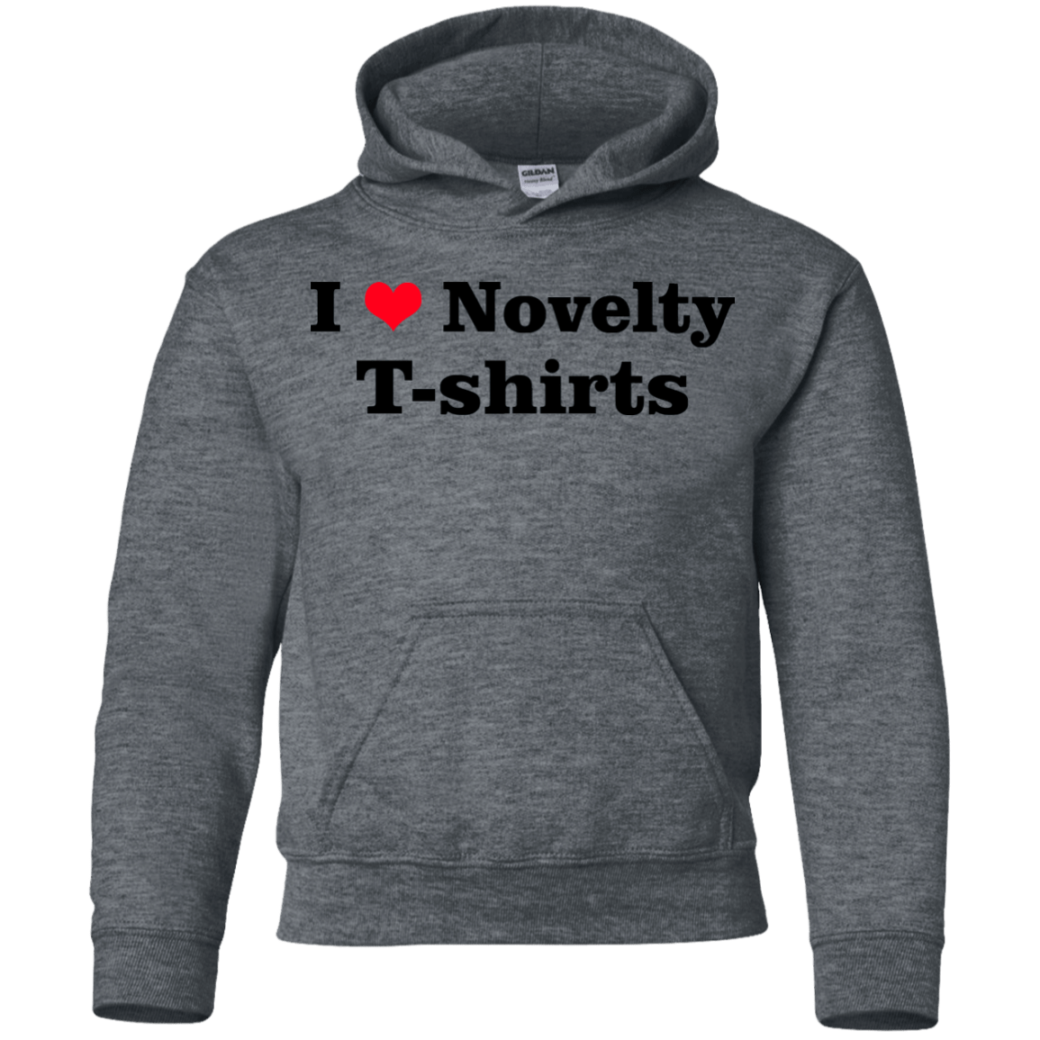 Sweatshirts Dark Heather / YS Love Shirts Youth Hoodie