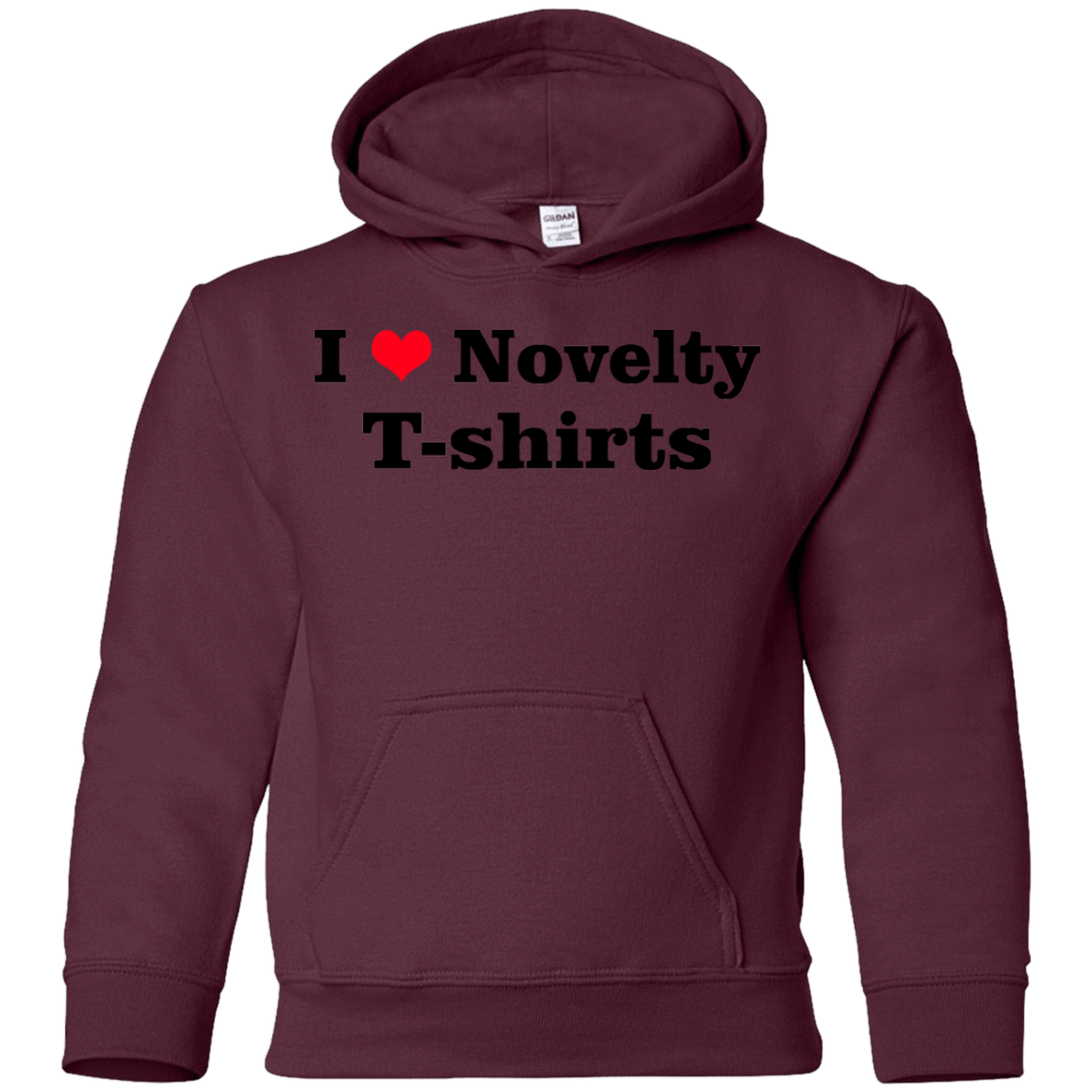 Sweatshirts Maroon / YS Love Shirts Youth Hoodie