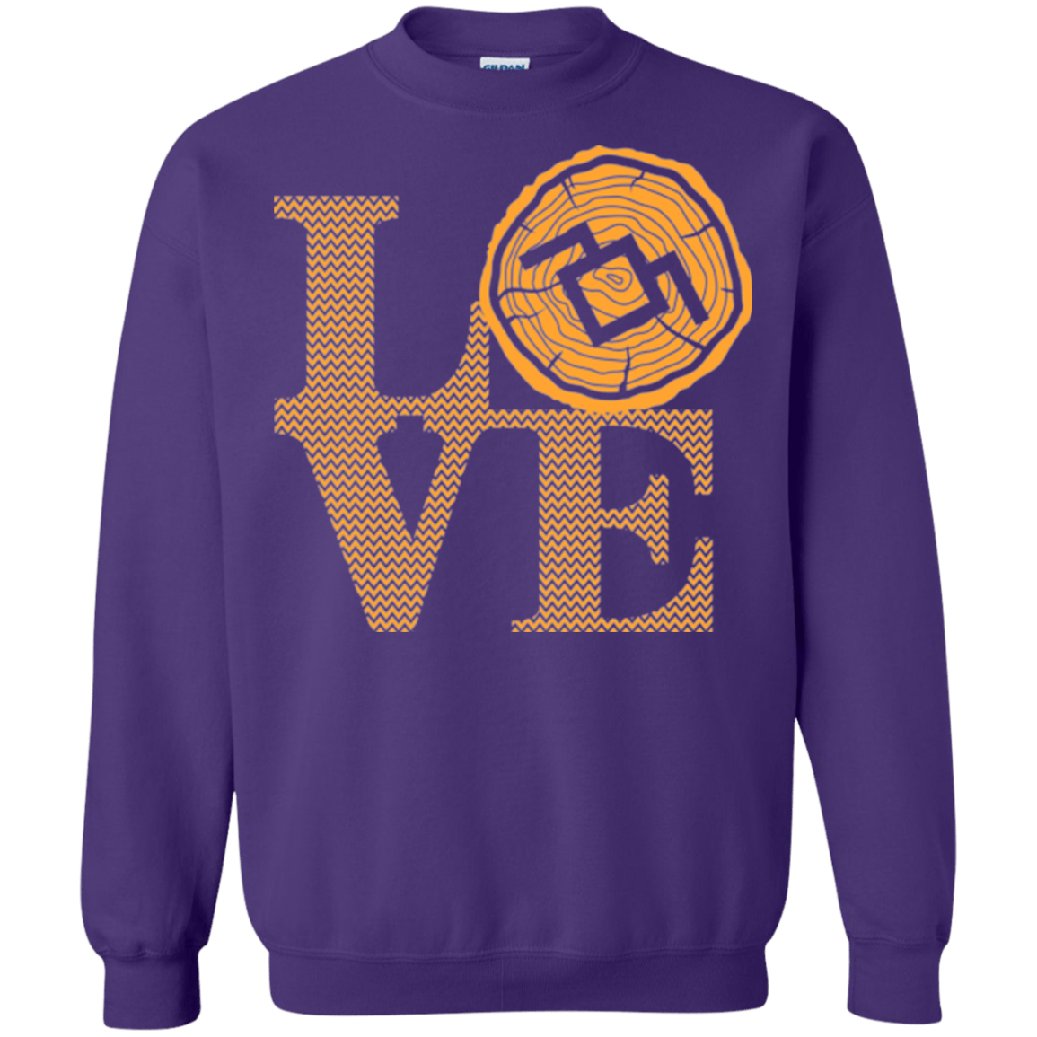 Sweatshirts Purple / Small LOVE TWIN PEAKS Crewneck Sweatshirt