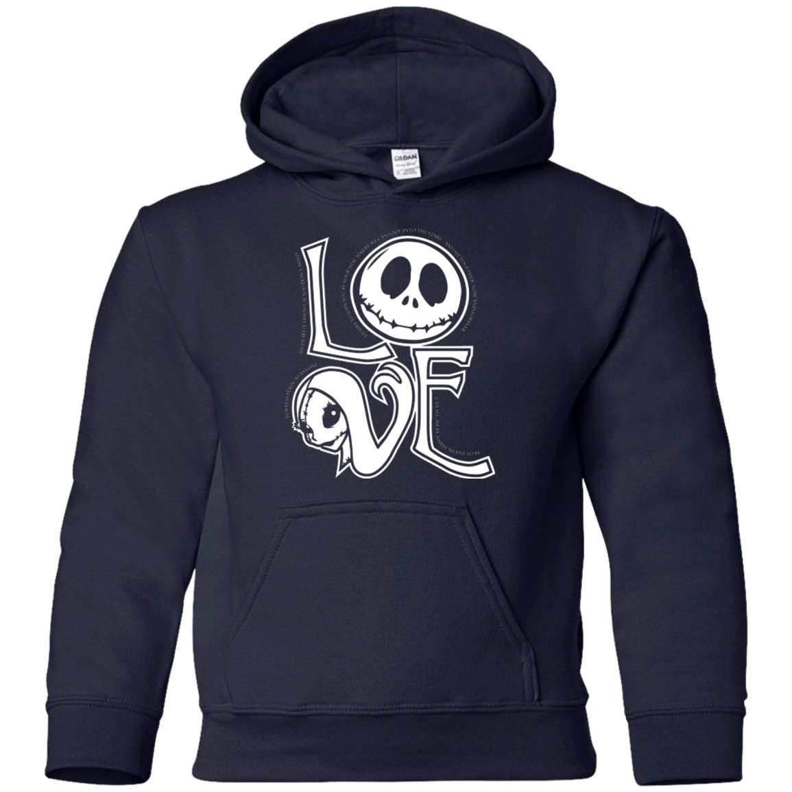 Sweatshirts Navy / YS Love Youth Hoodie