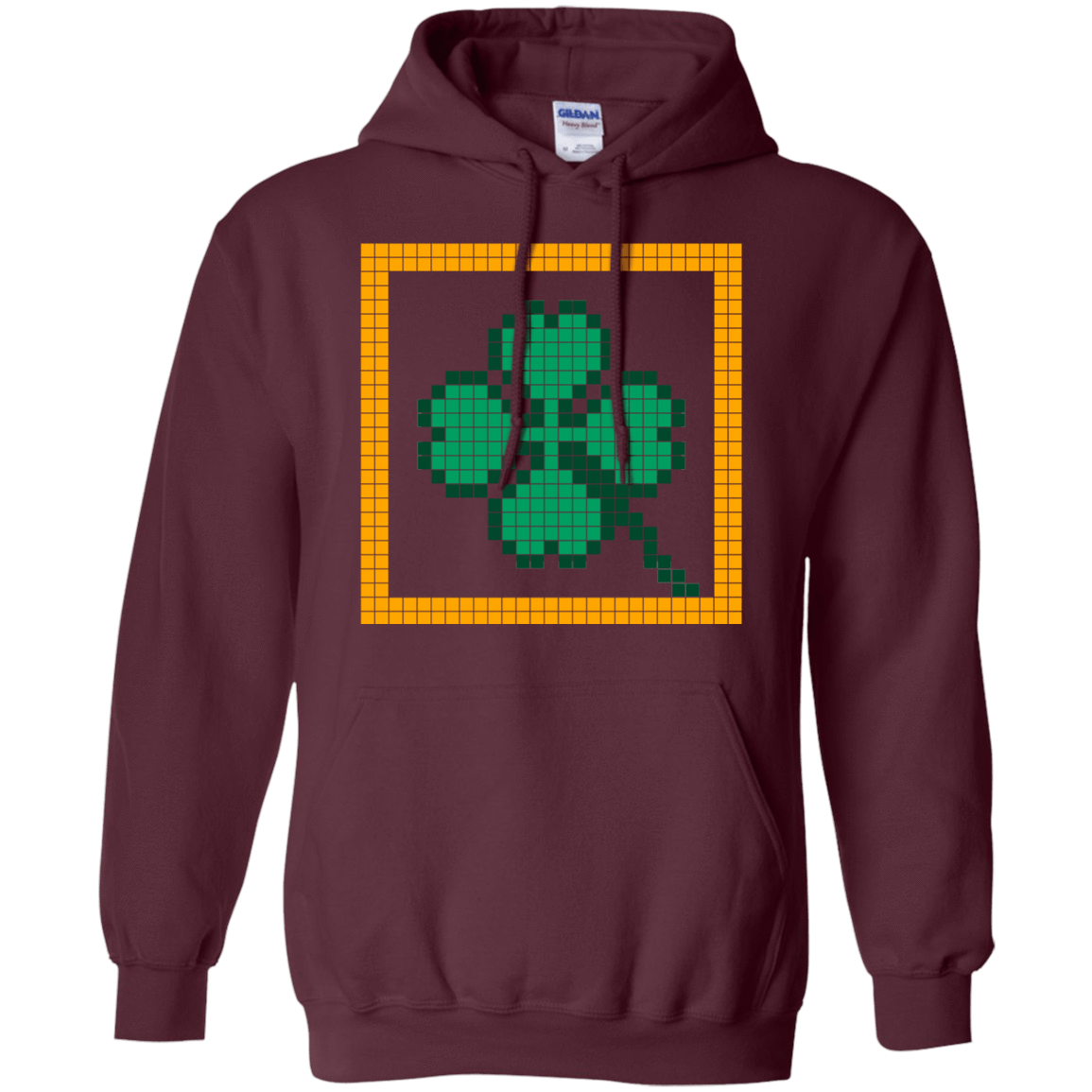 Sweatshirts Maroon / Small Low Resolution Irish Pullover Hoodie