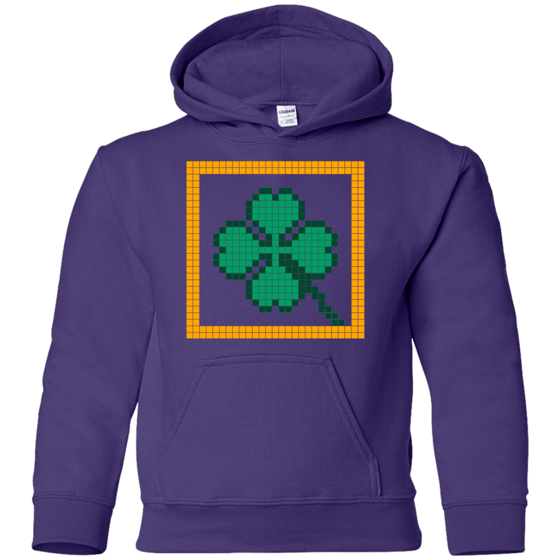 Sweatshirts Purple / YS Low Resolution Irish Youth Hoodie
