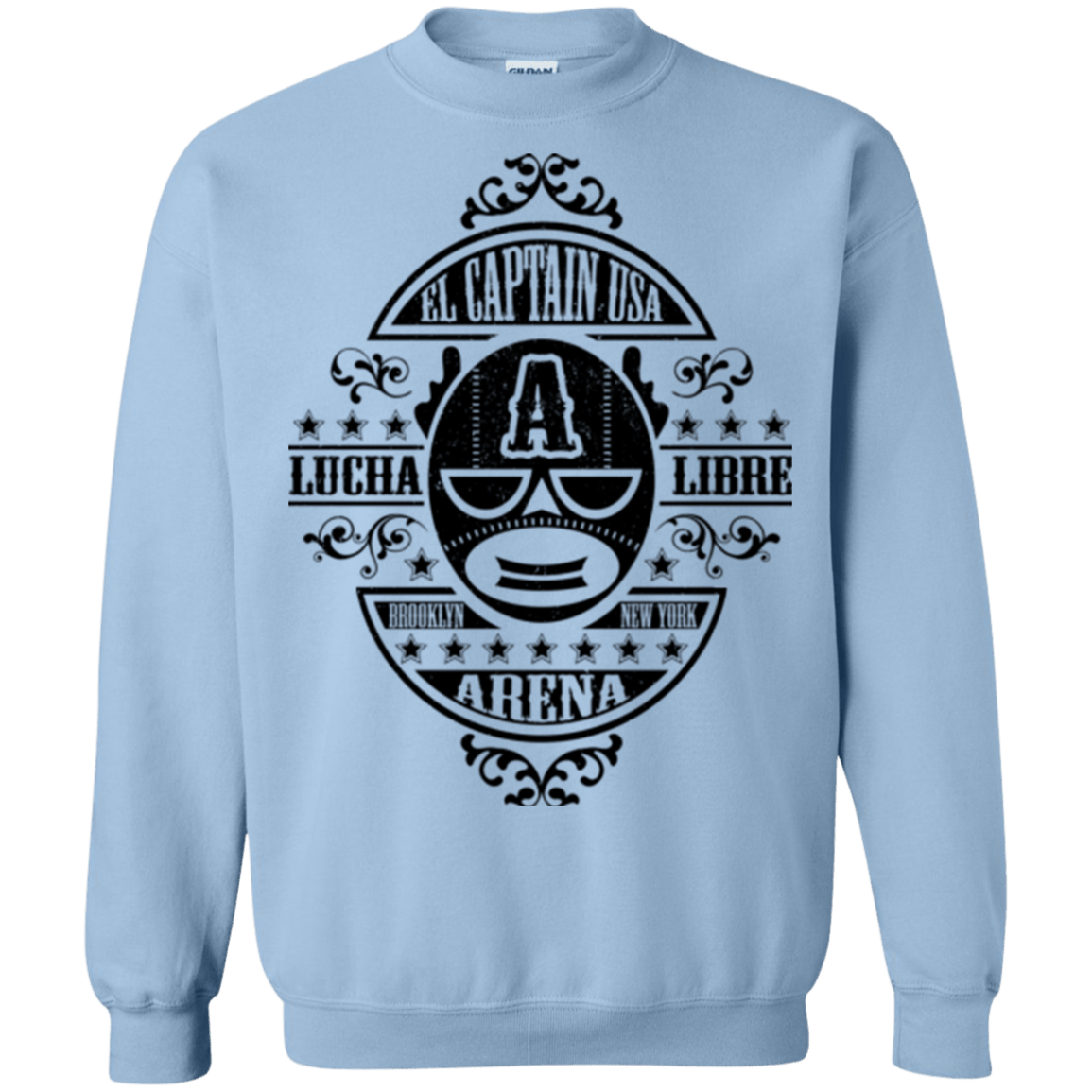Sweatshirts Light Blue / Small Lucha Captain Crewneck Sweatshirt