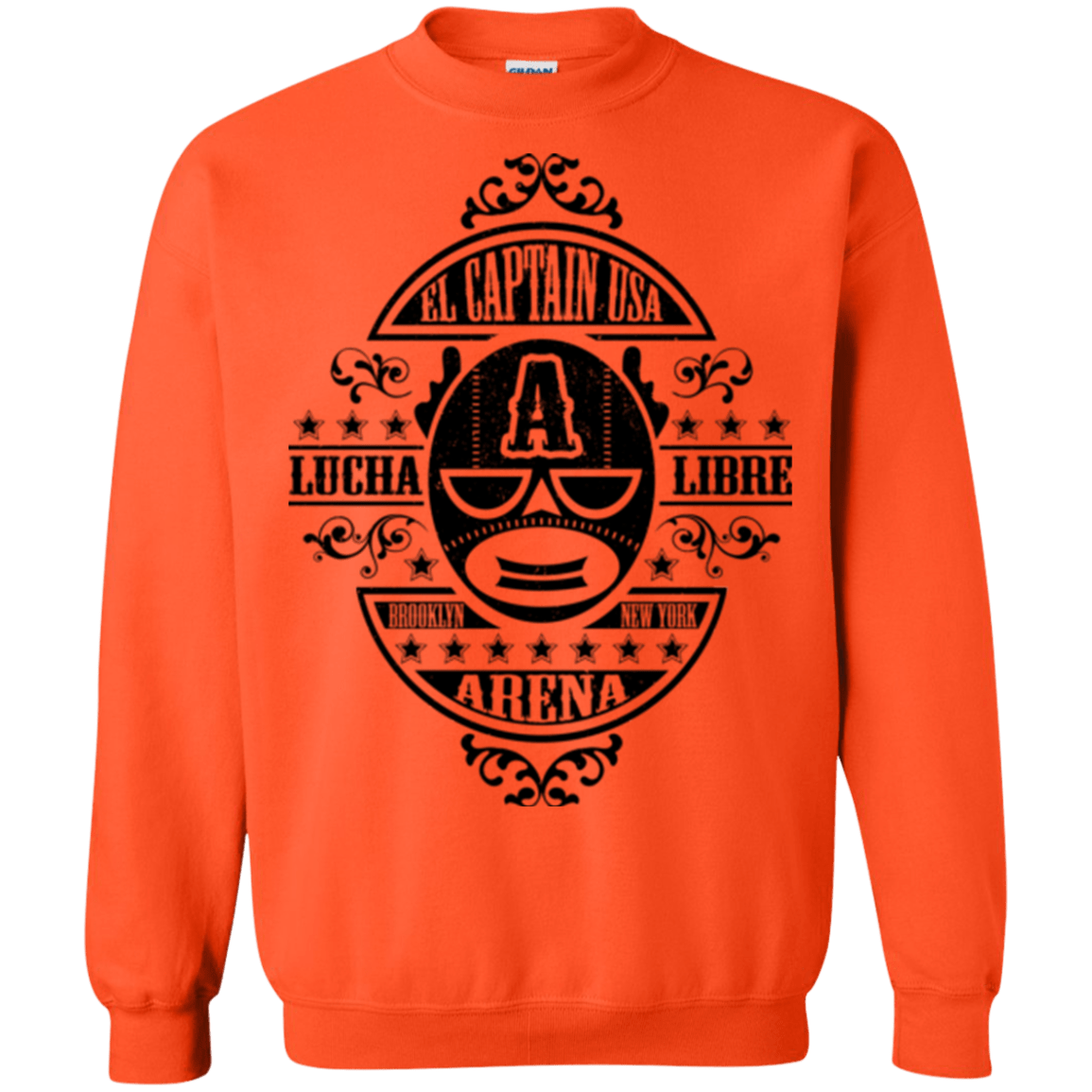 Sweatshirts Orange / Small Lucha Captain Crewneck Sweatshirt